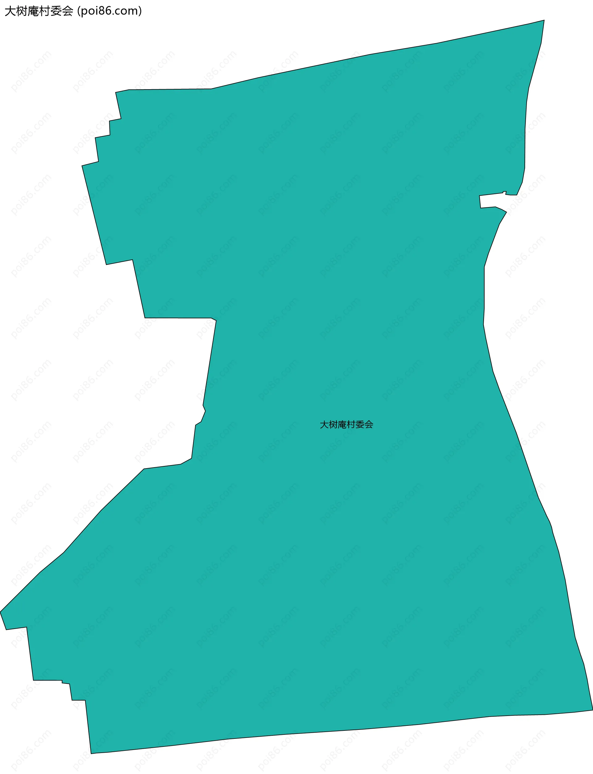 大树庵村委会边界地图