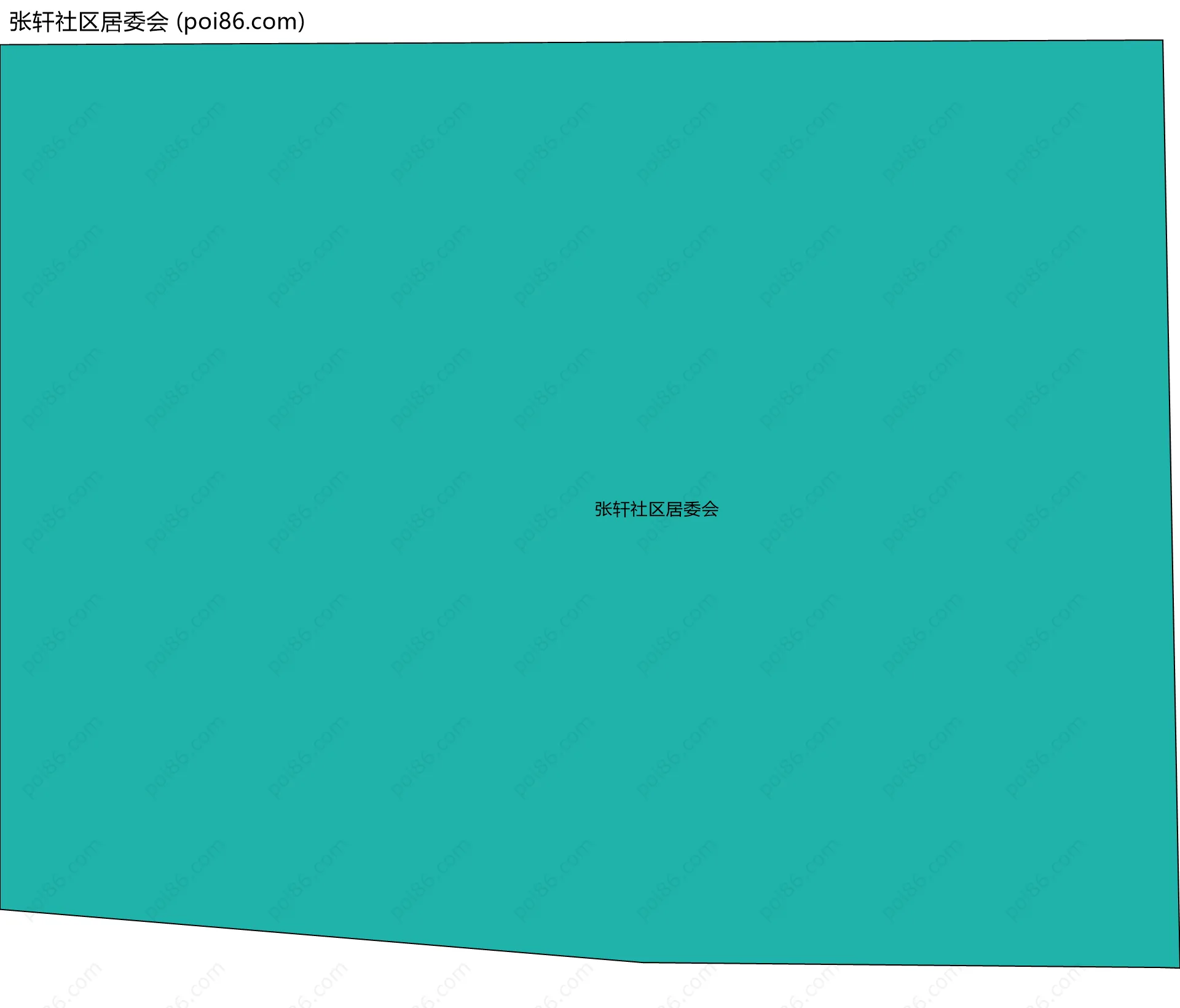 张轩社区居委会边界地图