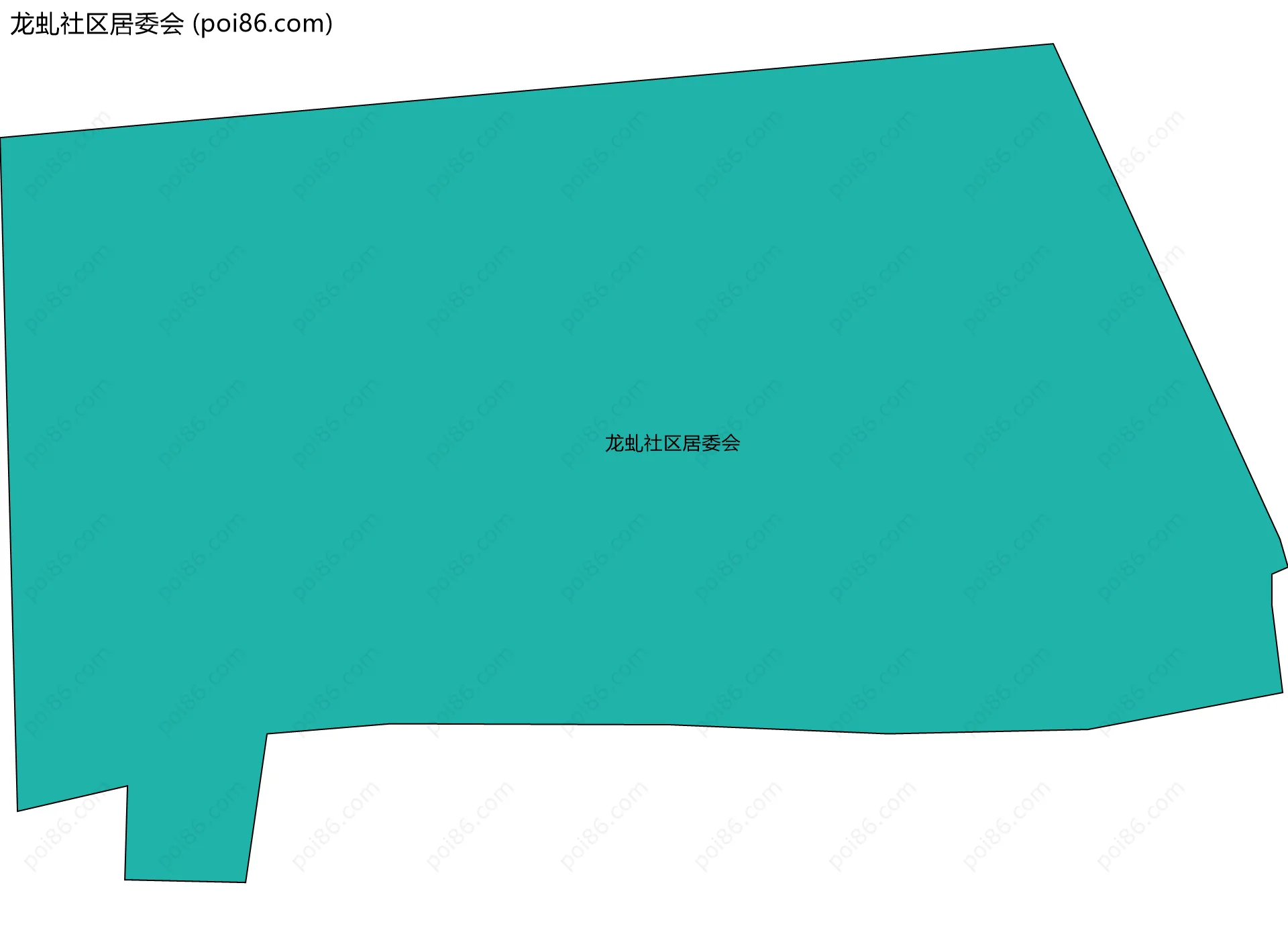 龙虬社区居委会边界地图