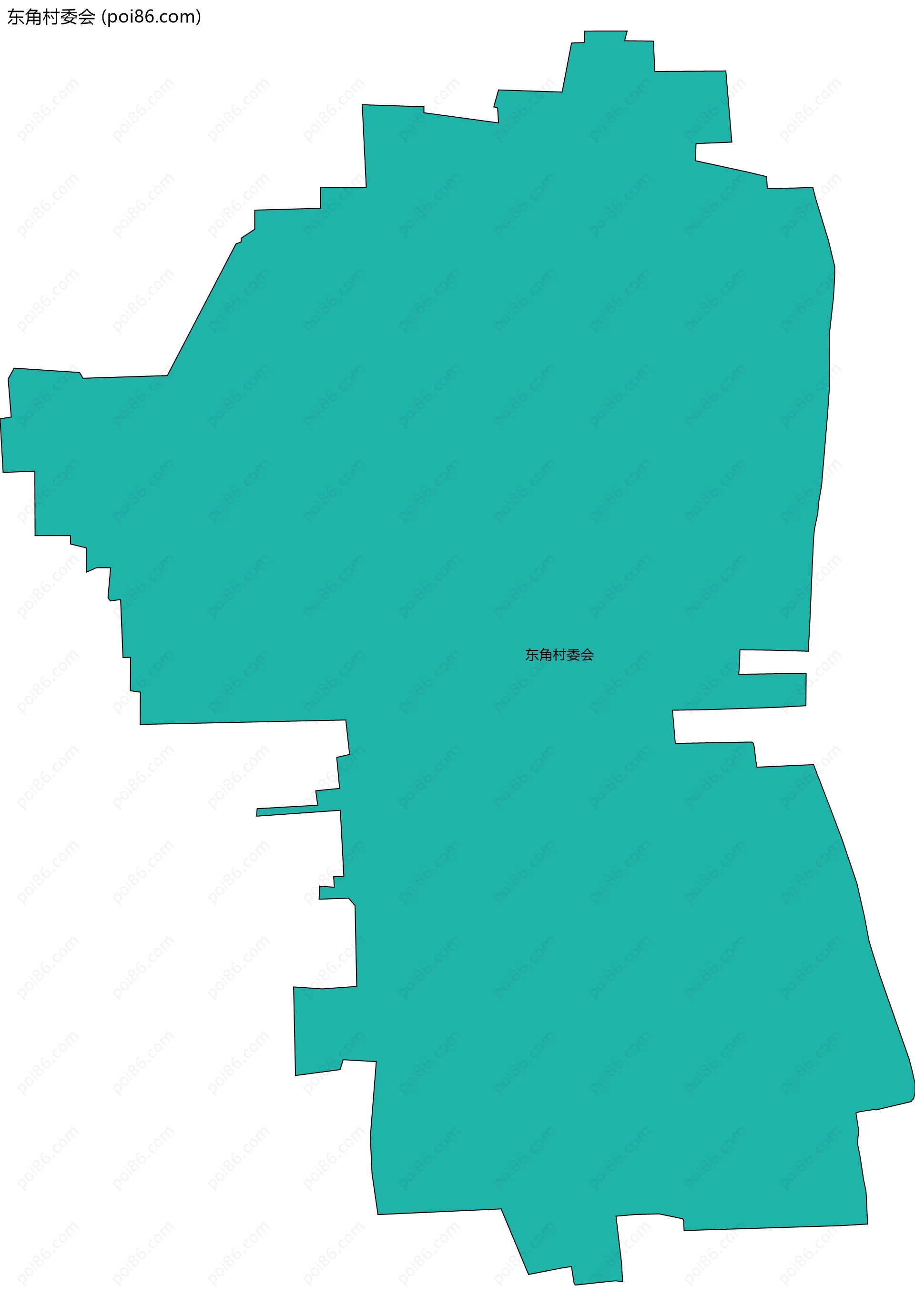 东角村委会边界地图