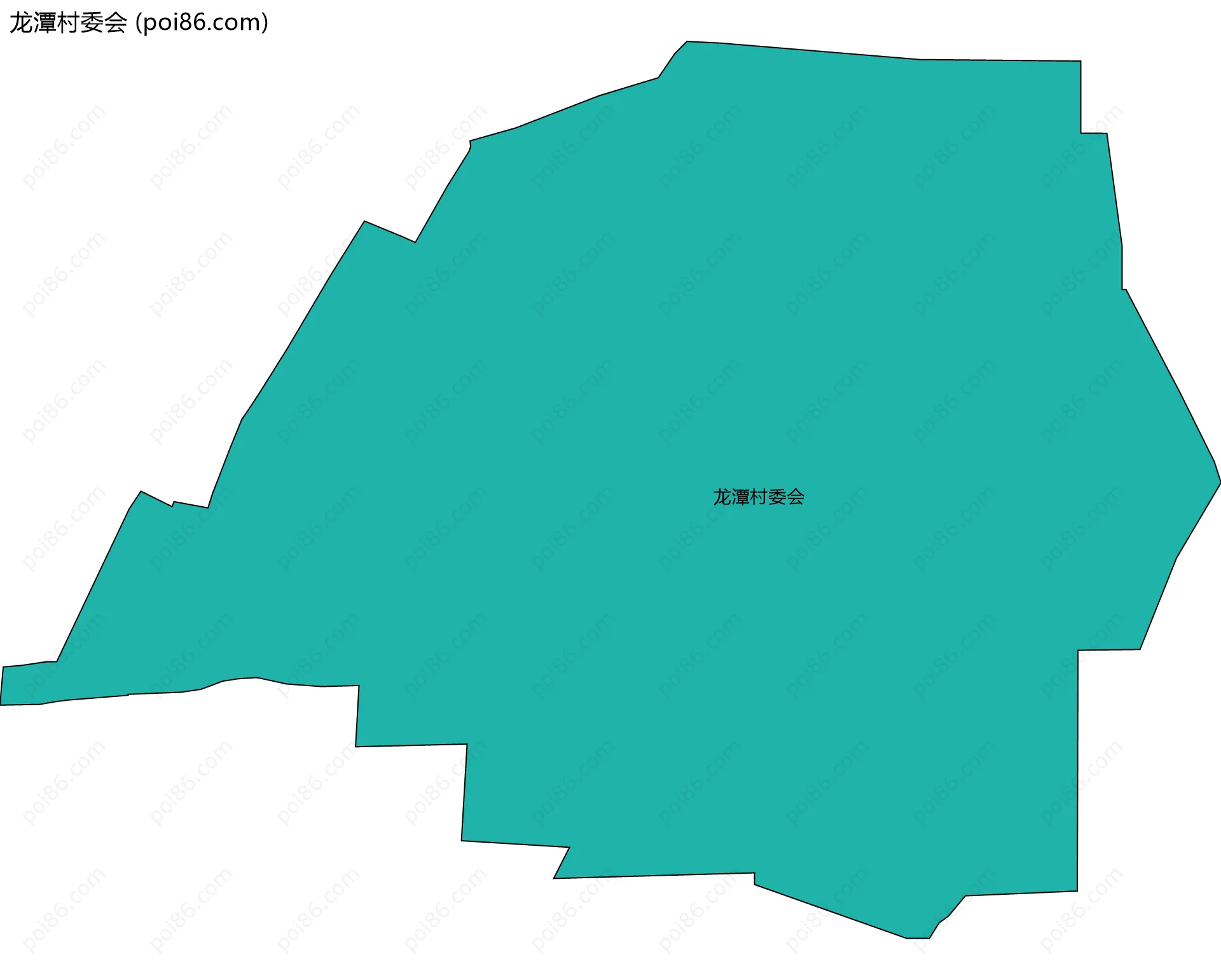 龙潭村委会边界地图