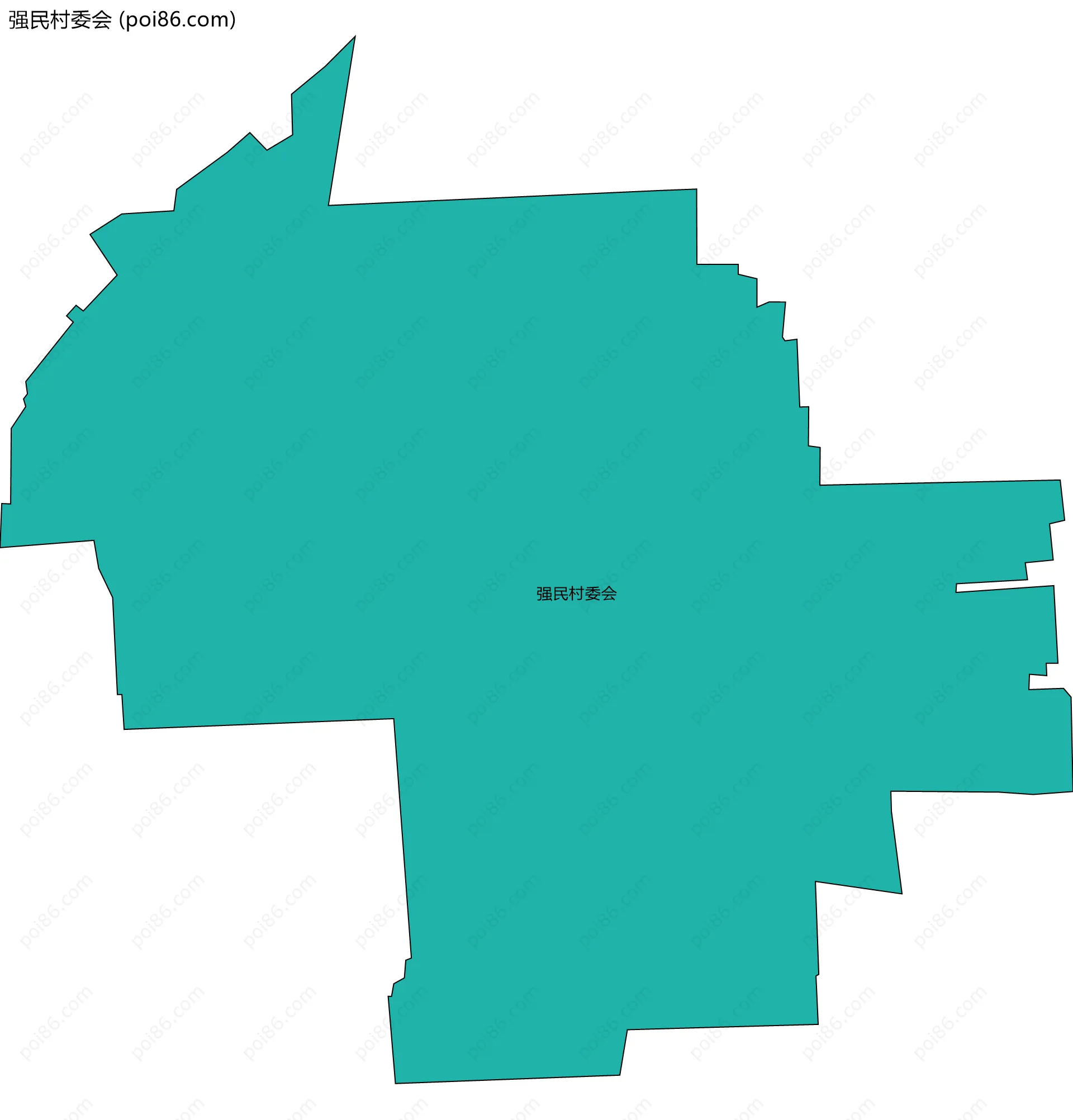 强民村委会边界地图