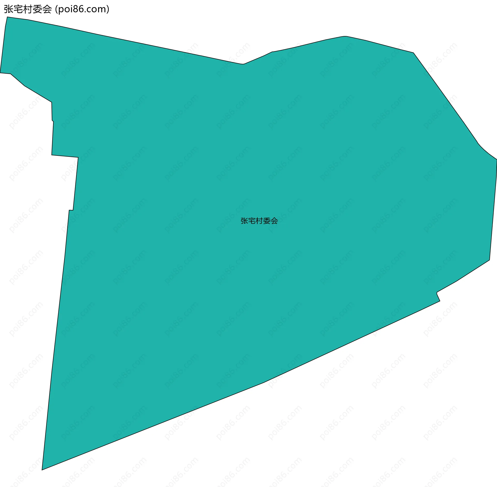 张宅村委会边界地图