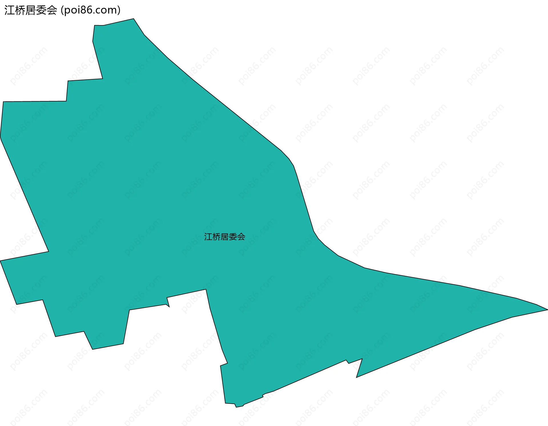 江桥居委会边界地图