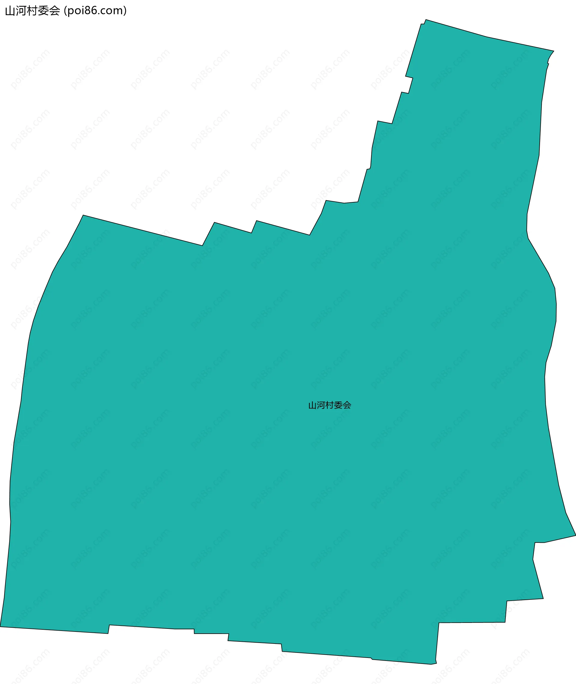 山河村委会边界地图