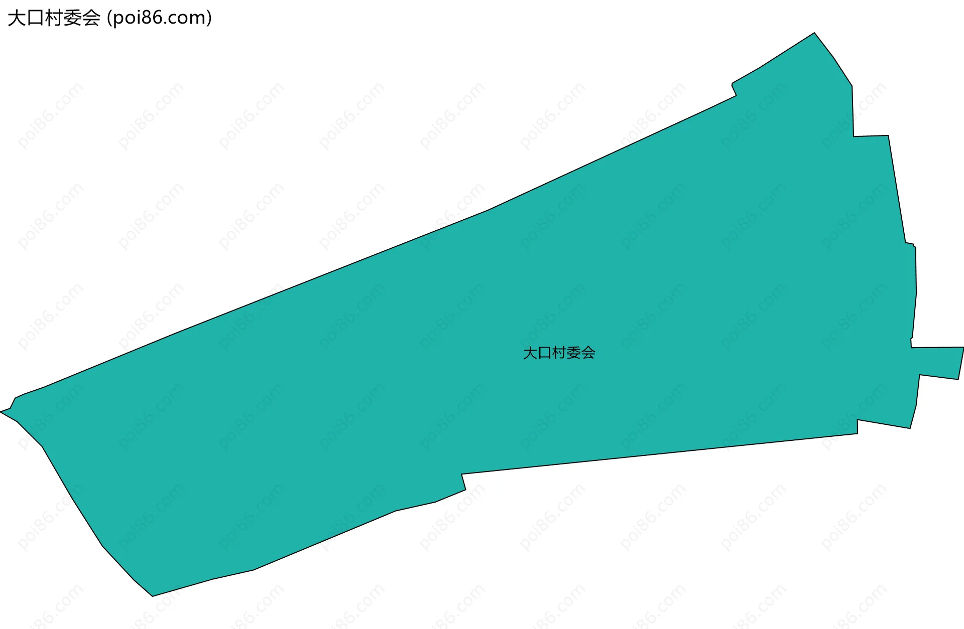 大口村委会边界地图
