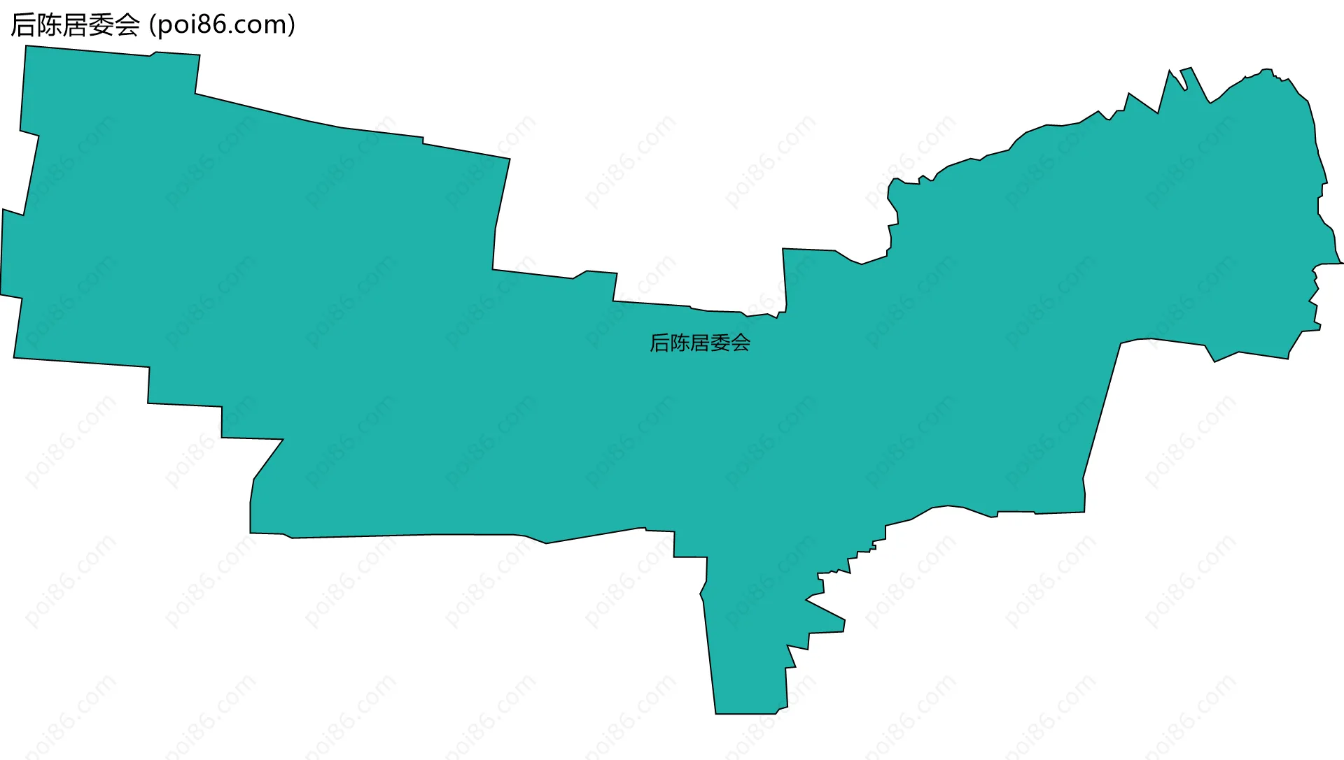 后陈居委会边界地图