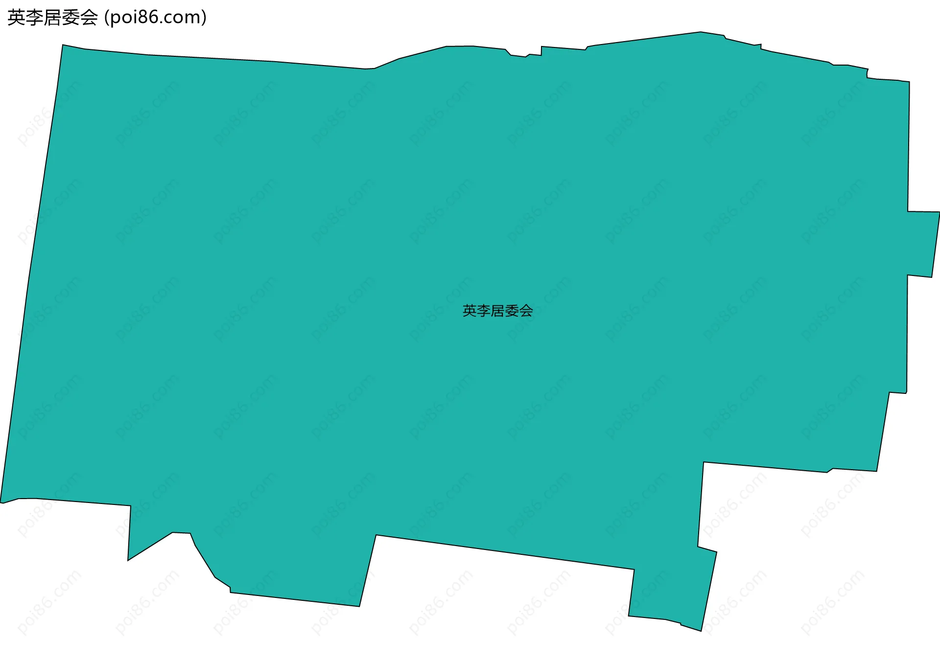 英李居委会边界地图