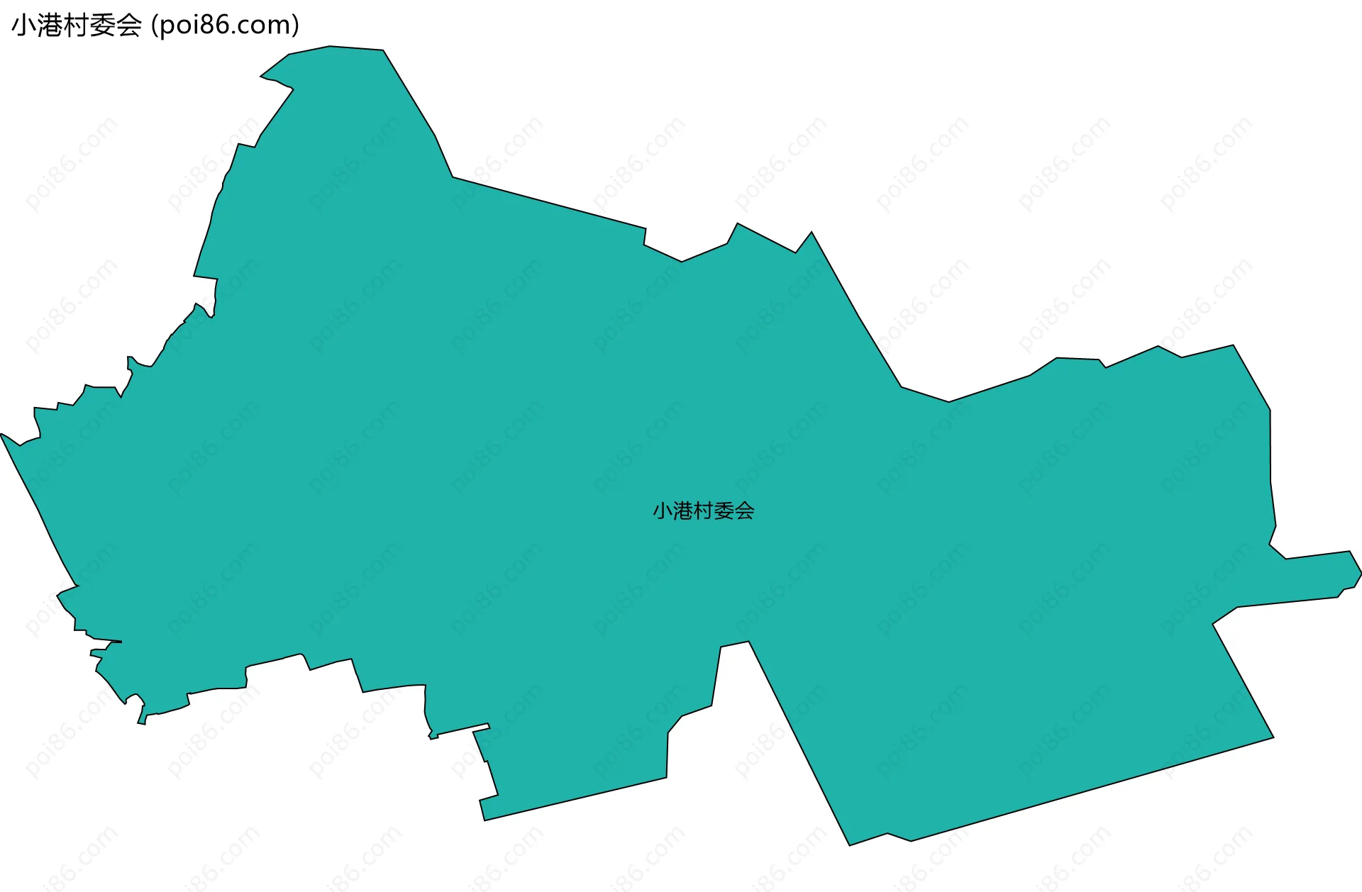 小港村委会边界地图