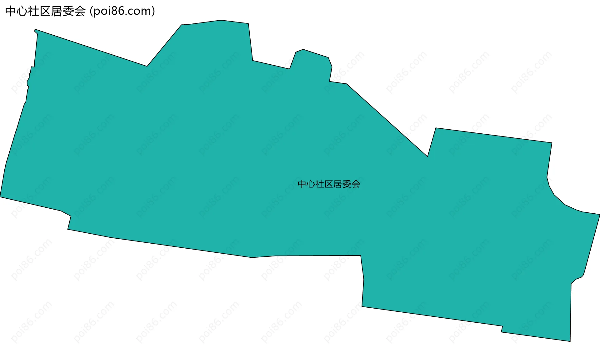 中心社区居委会边界地图