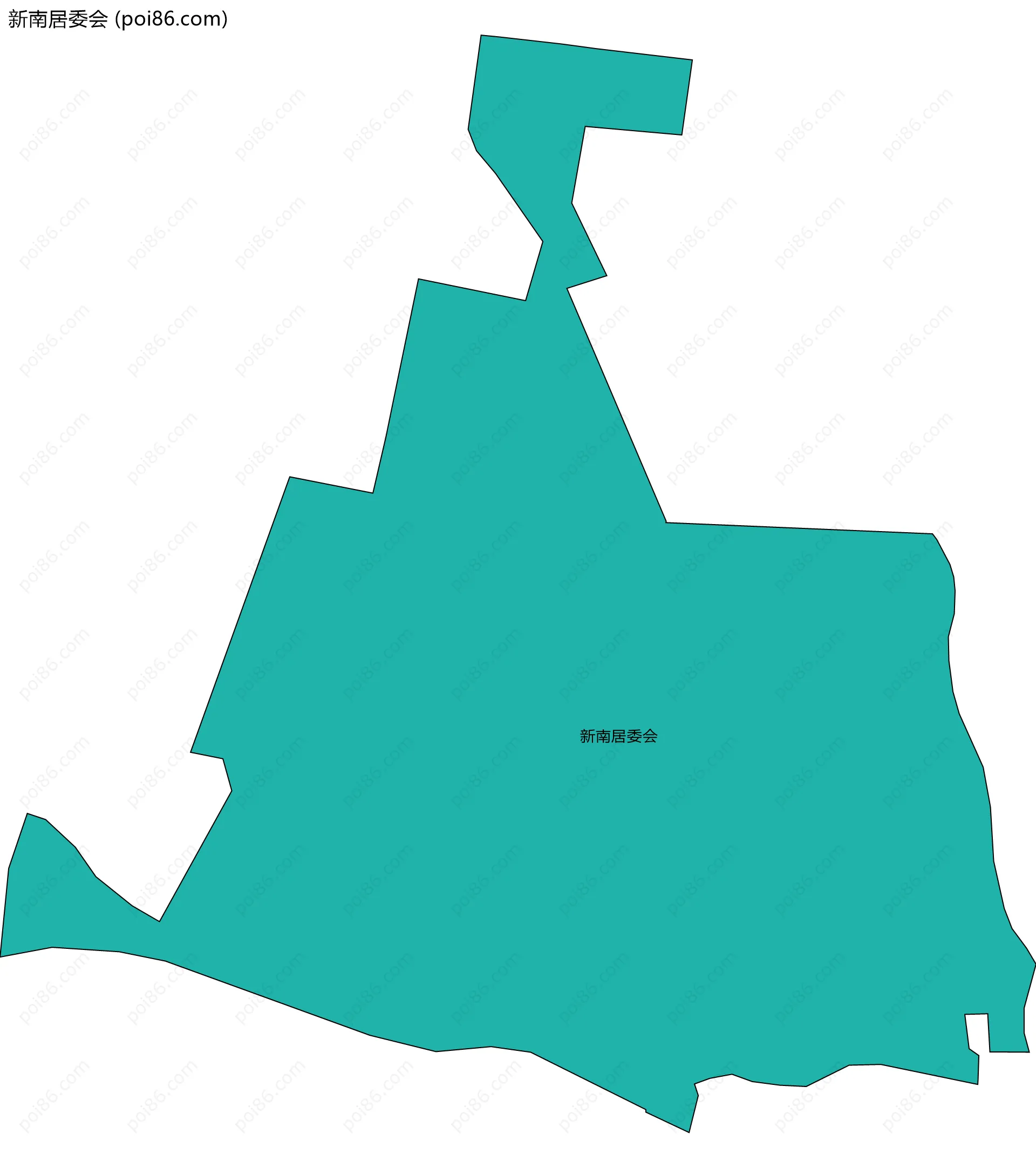 新南居委会边界地图