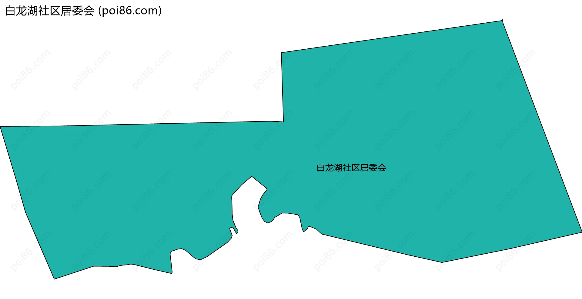 白龙湖社区居委会边界地图