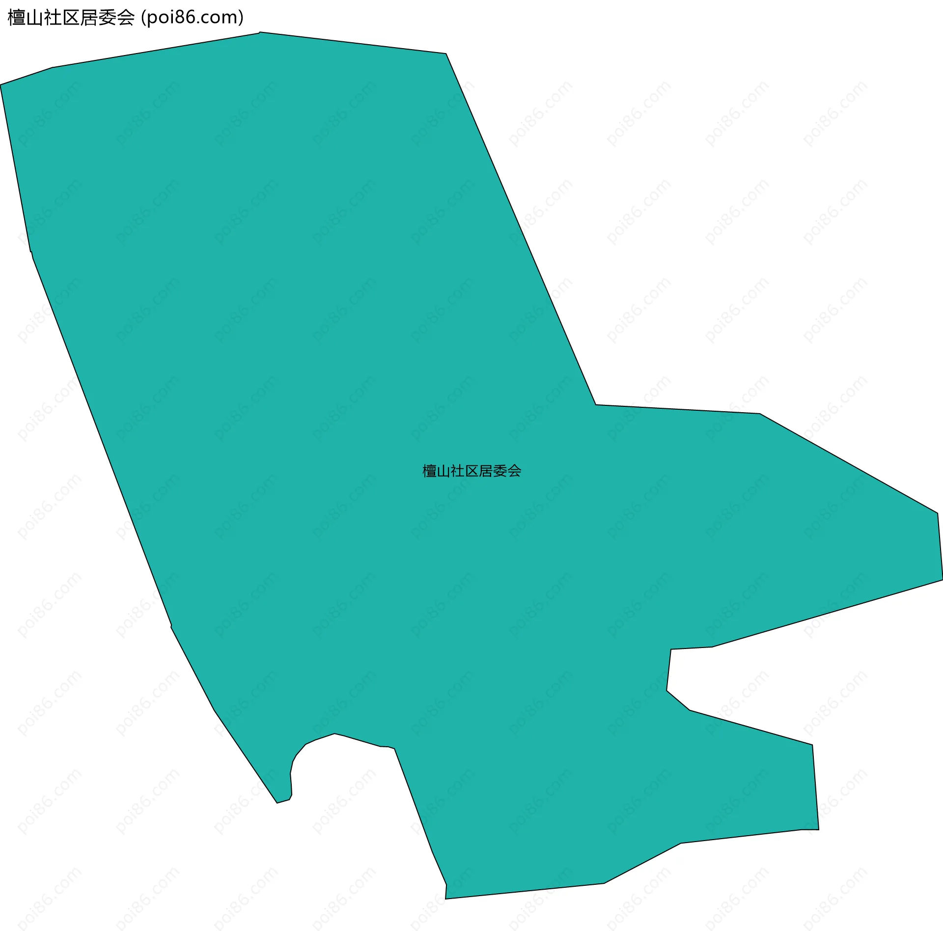 檀山社区居委会边界地图