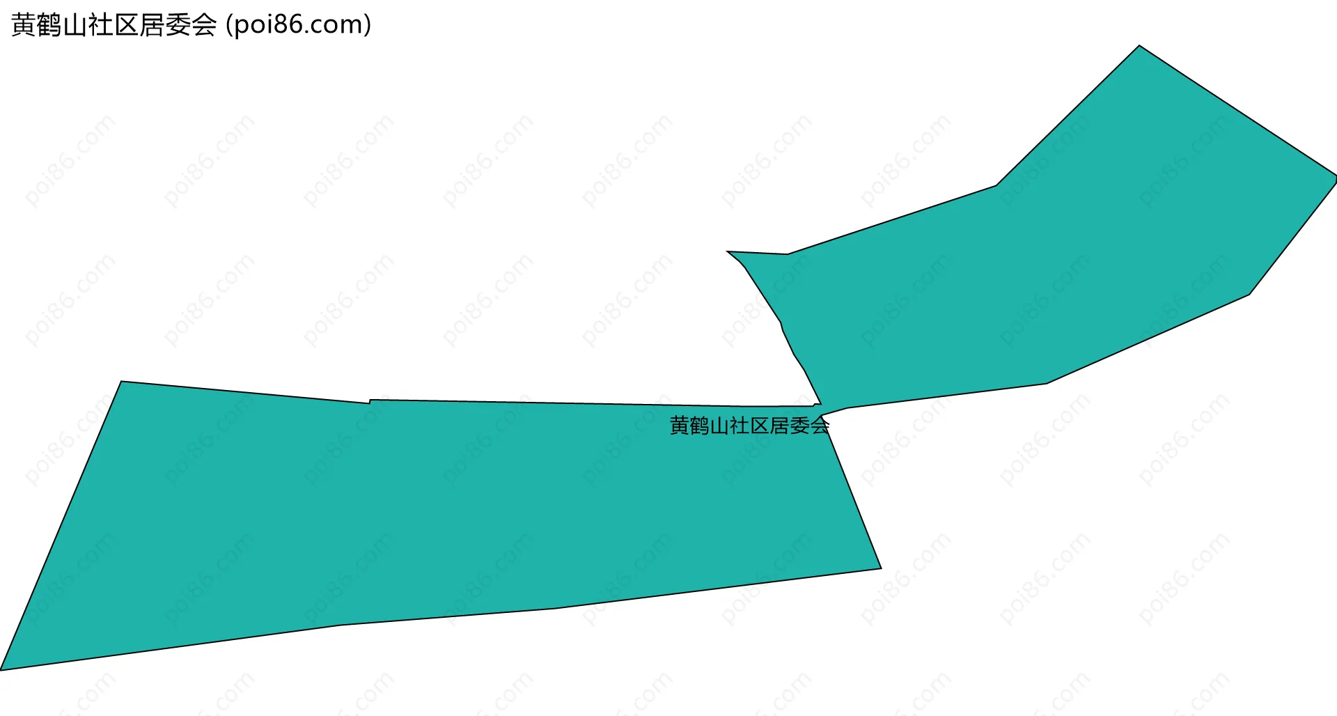 黄鹤山社区居委会边界地图