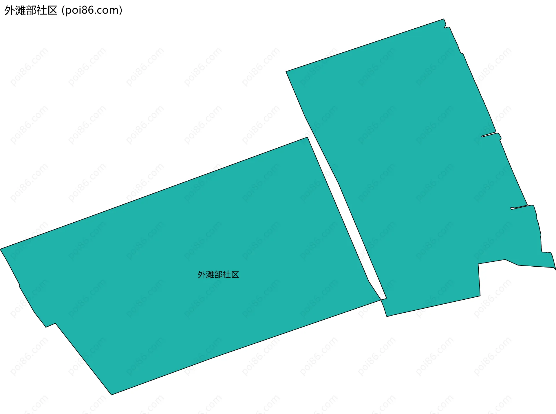 外滩部社区边界地图