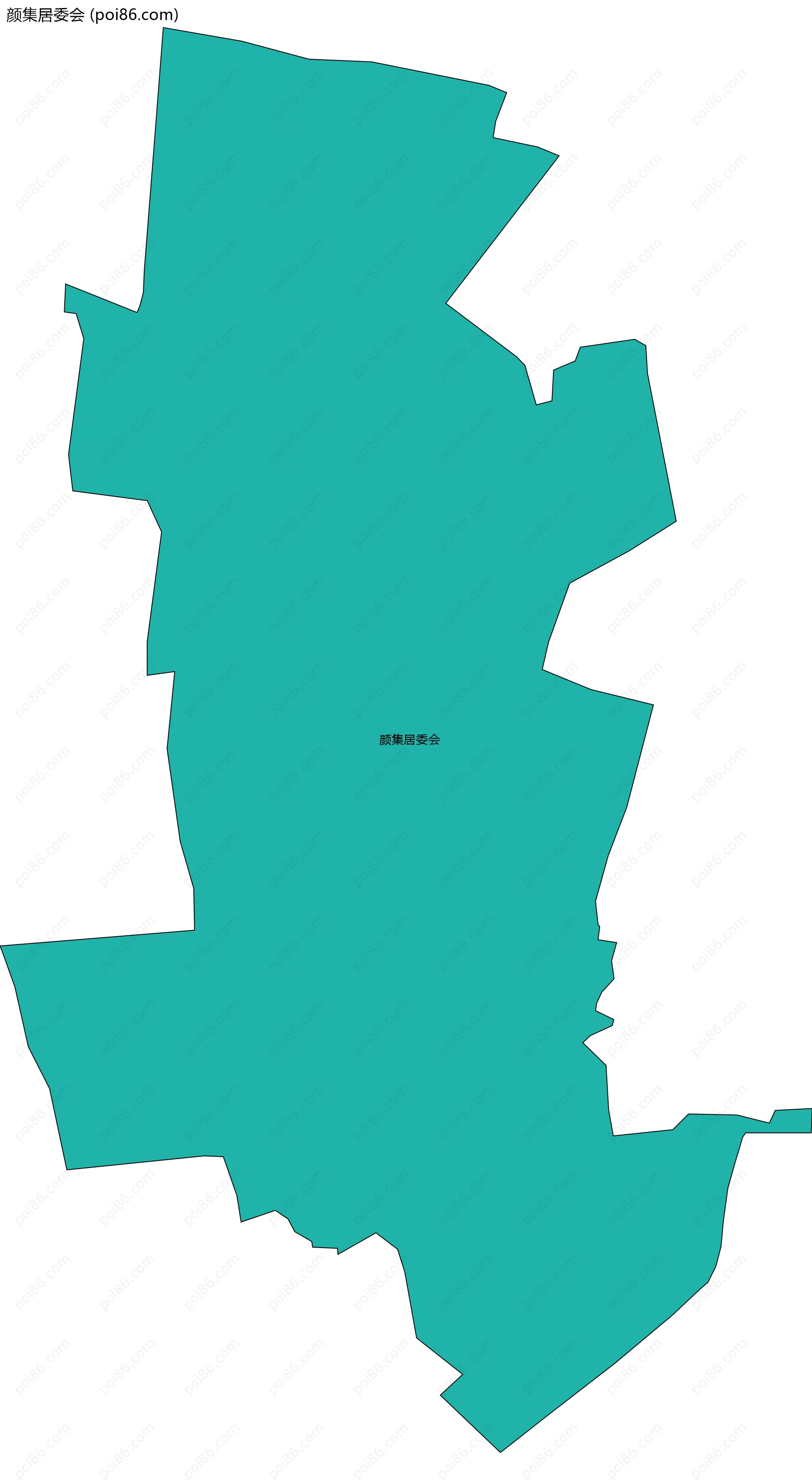 颜集居委会边界地图