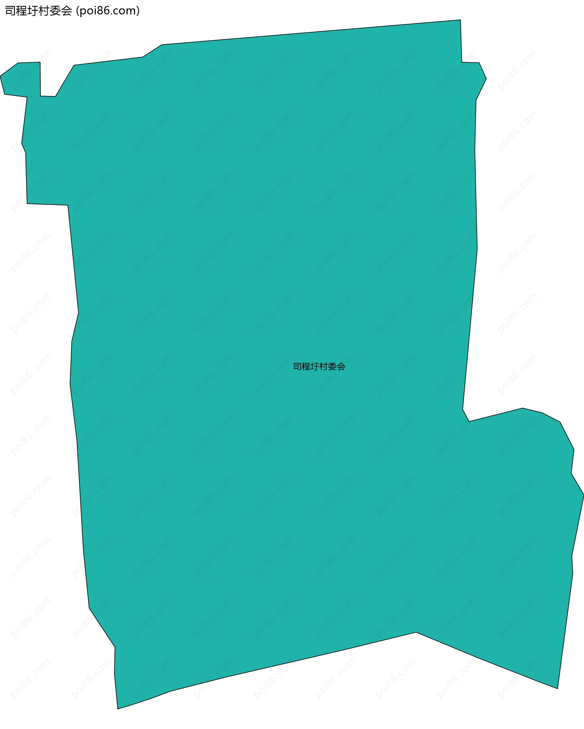 司程圩村委会边界地图