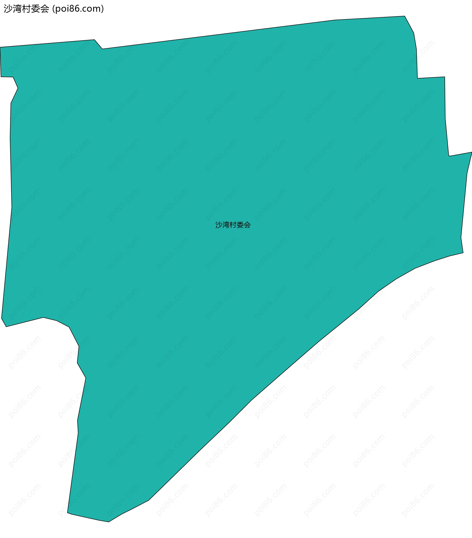 沙湾村委会边界地图