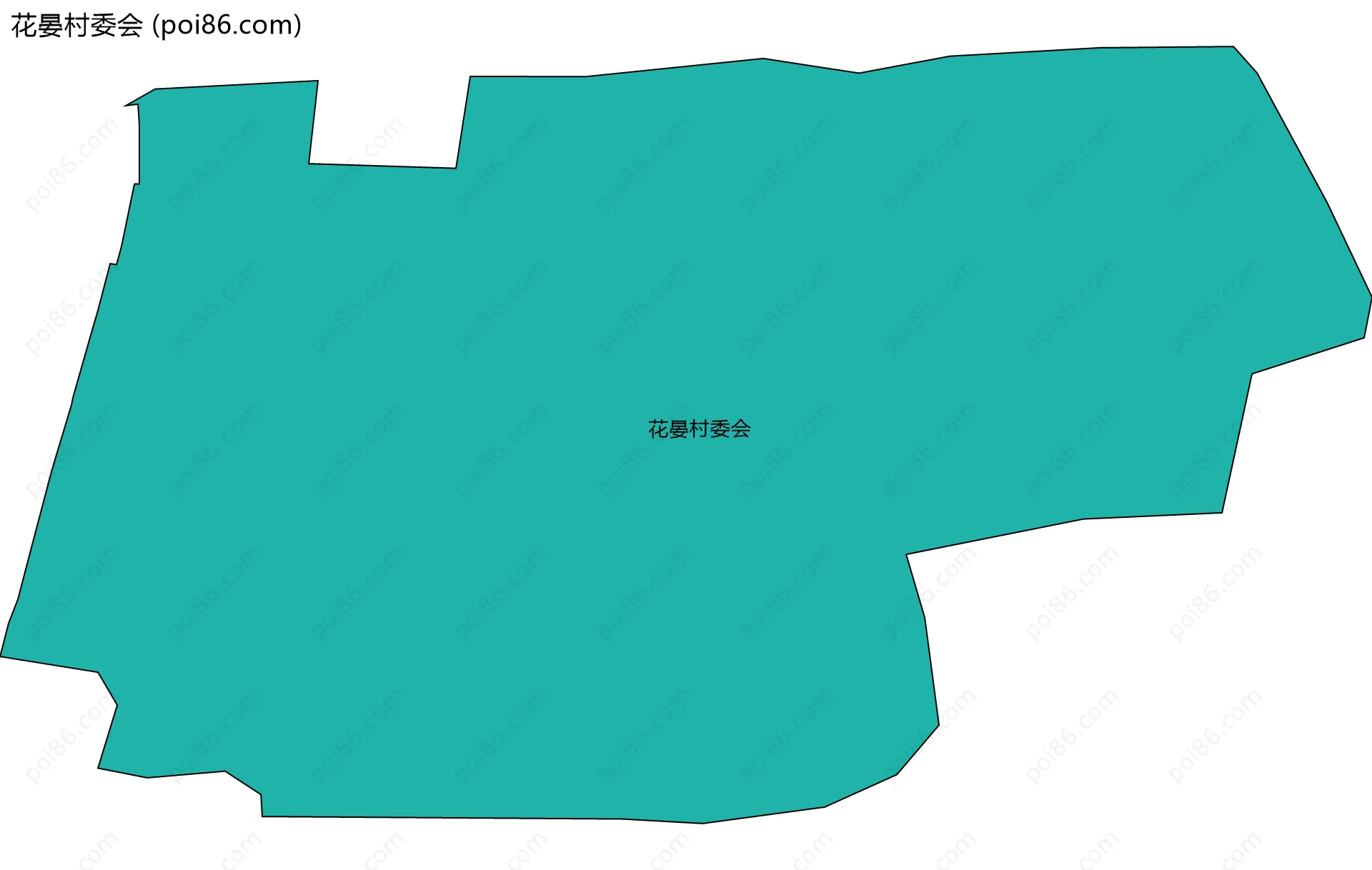 花晏村委会边界地图