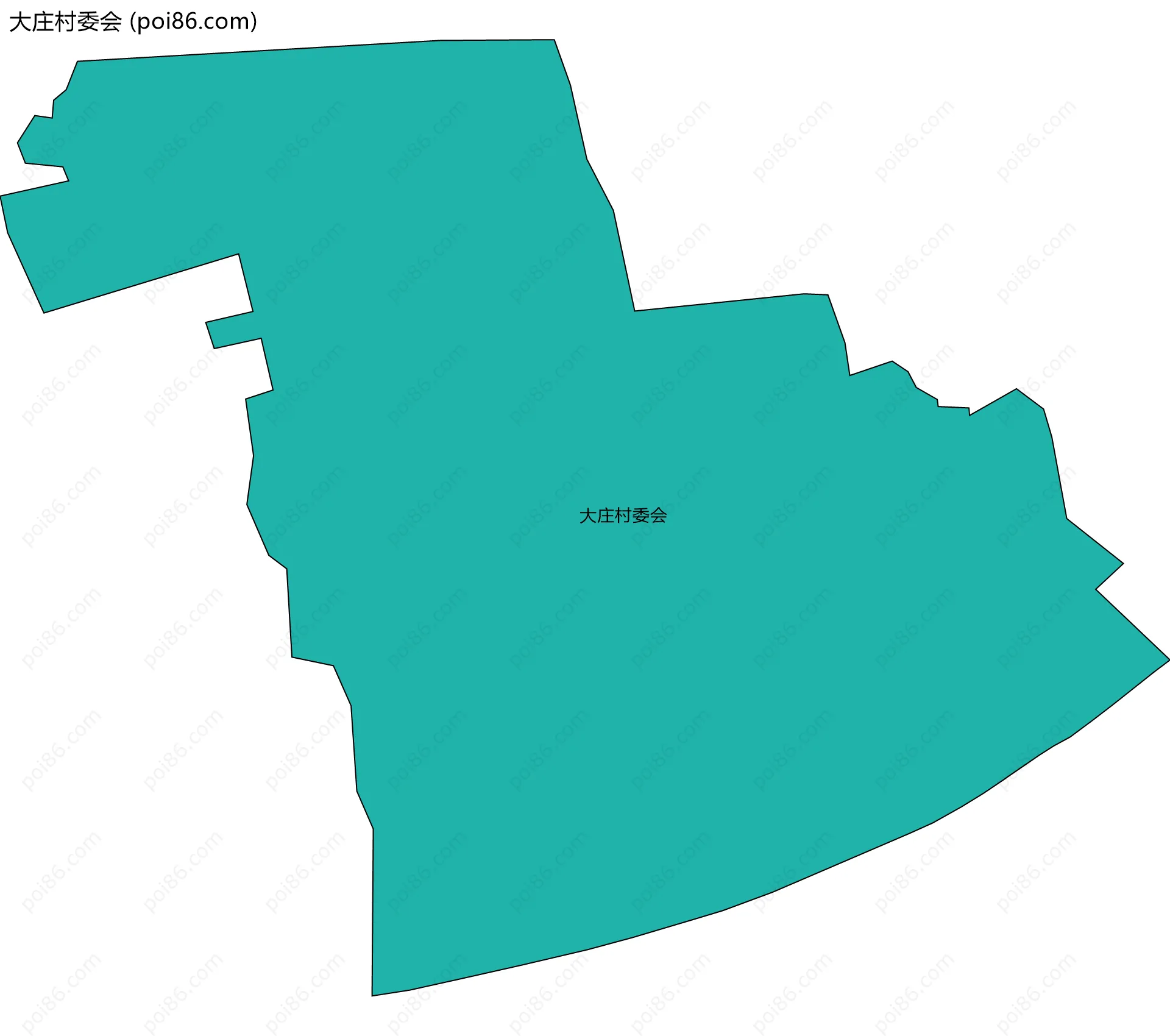 大庄村委会边界地图