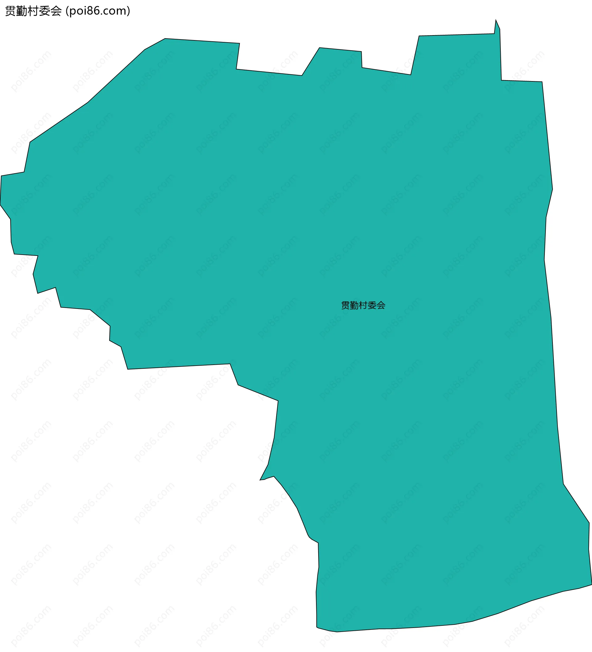 贯勤村委会边界地图