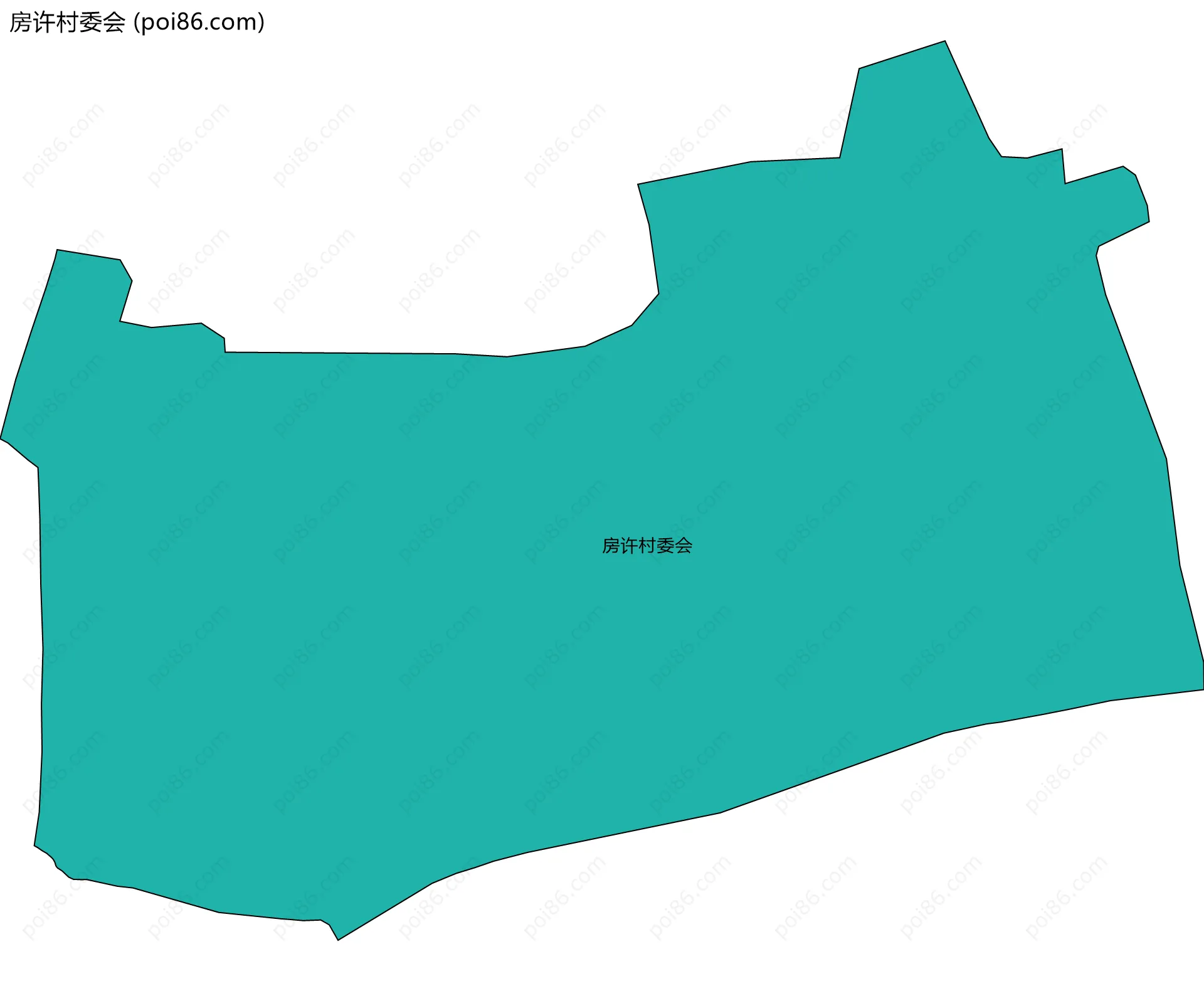 房许村委会边界地图
