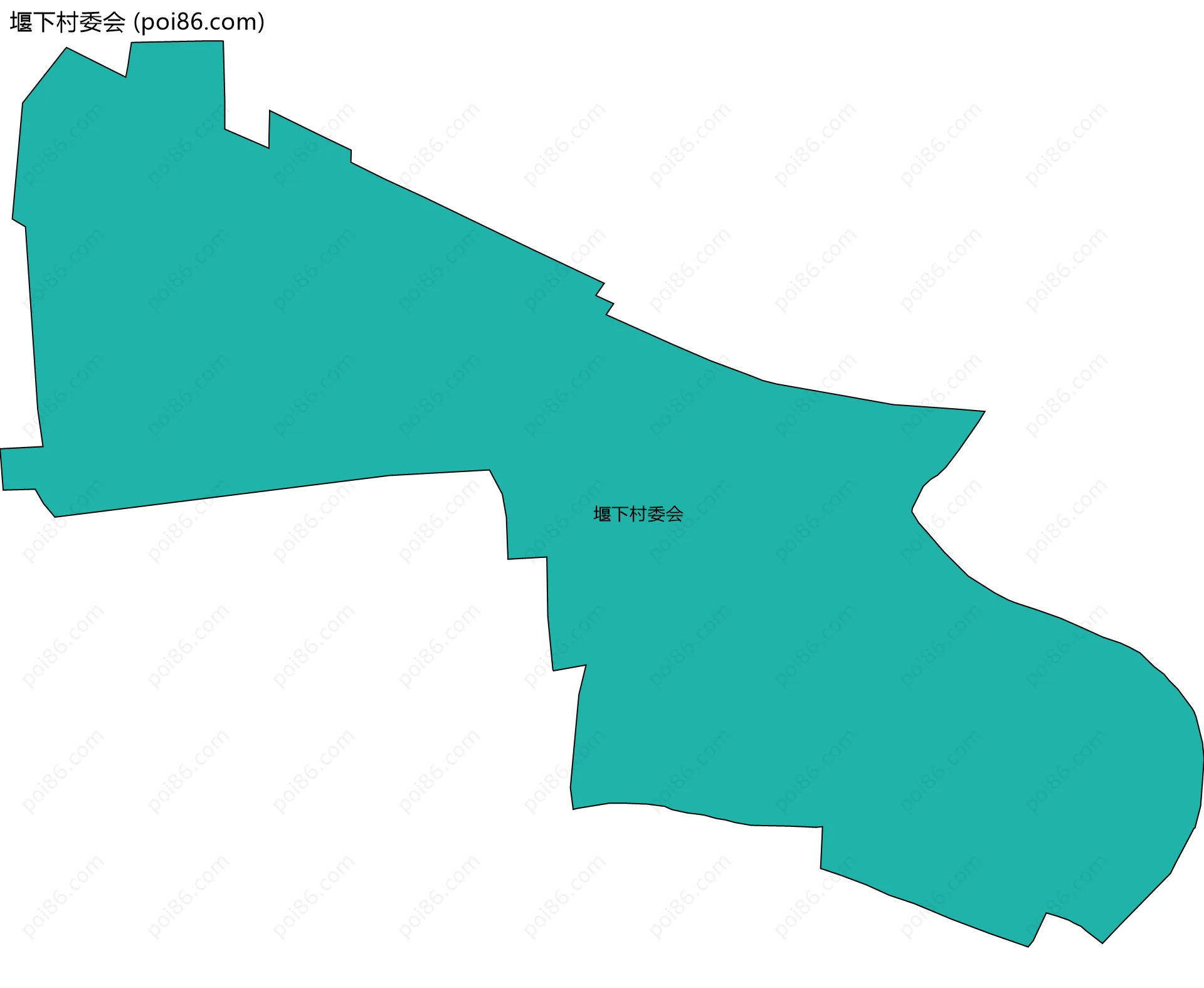 堰下村委会边界地图