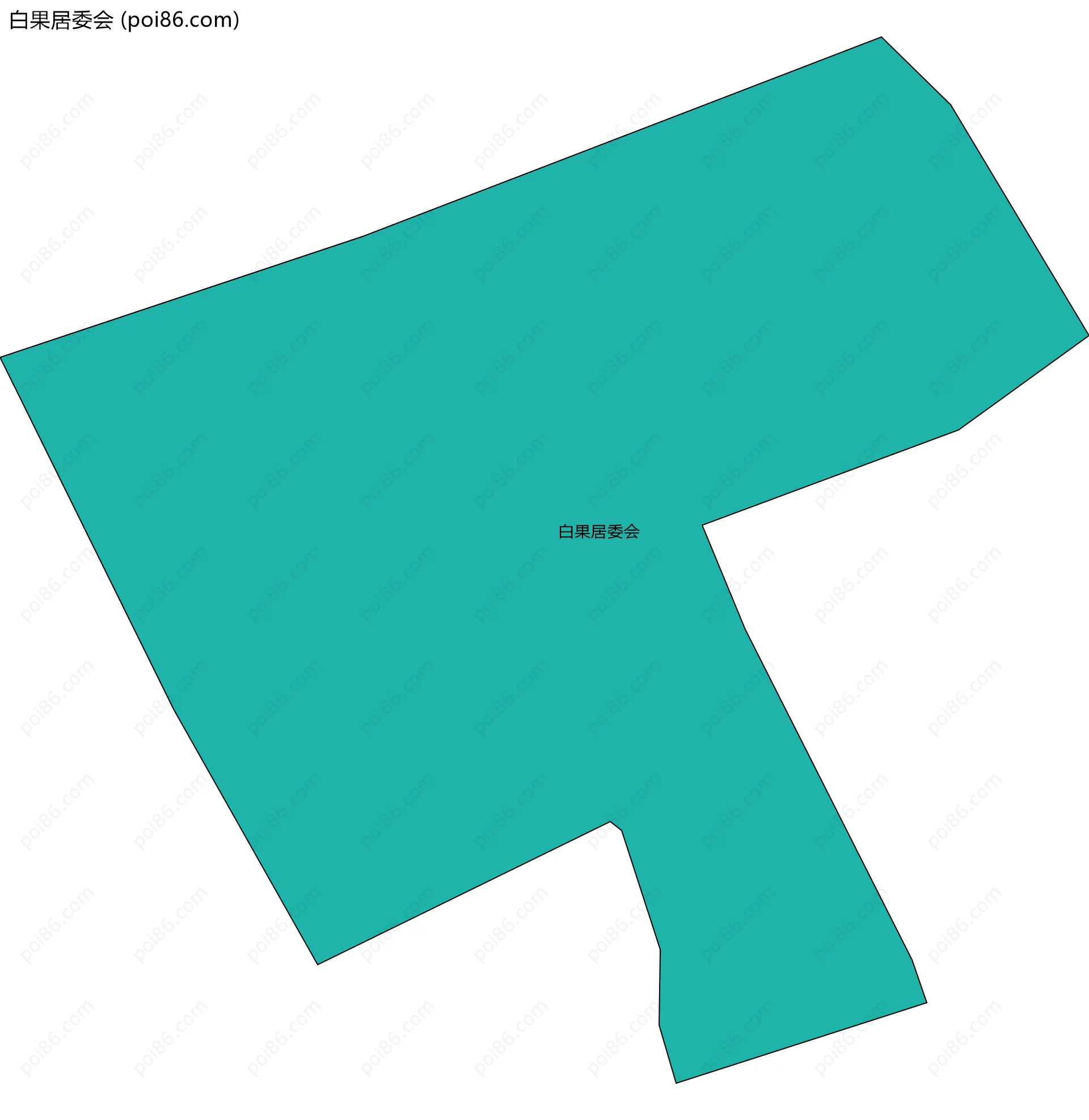 白果居委会边界地图