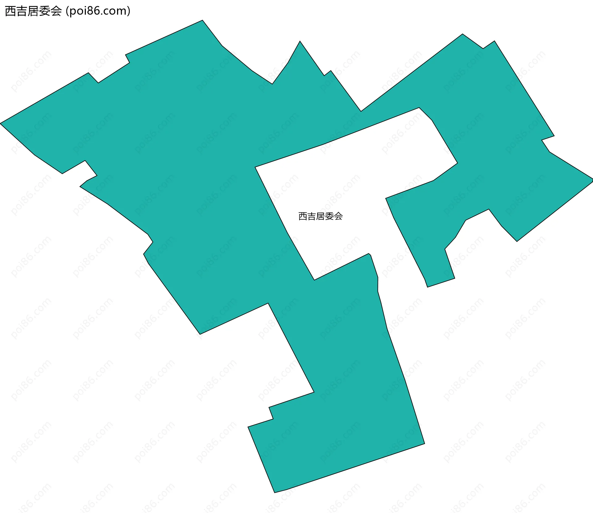 西吉居委会边界地图