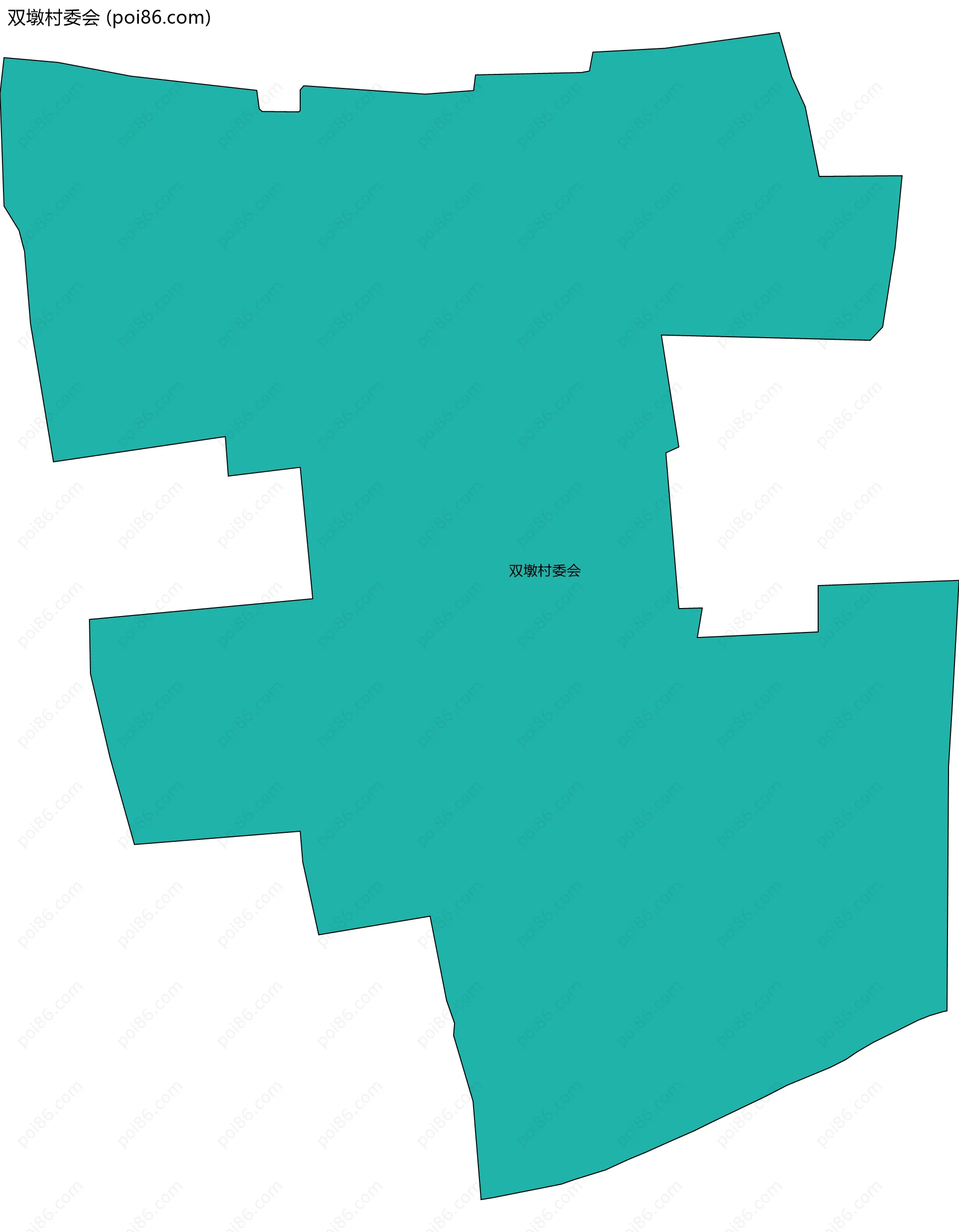 双墩村委会边界地图