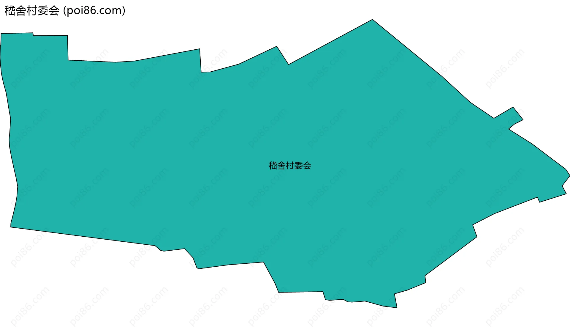 嵇舍村委会边界地图