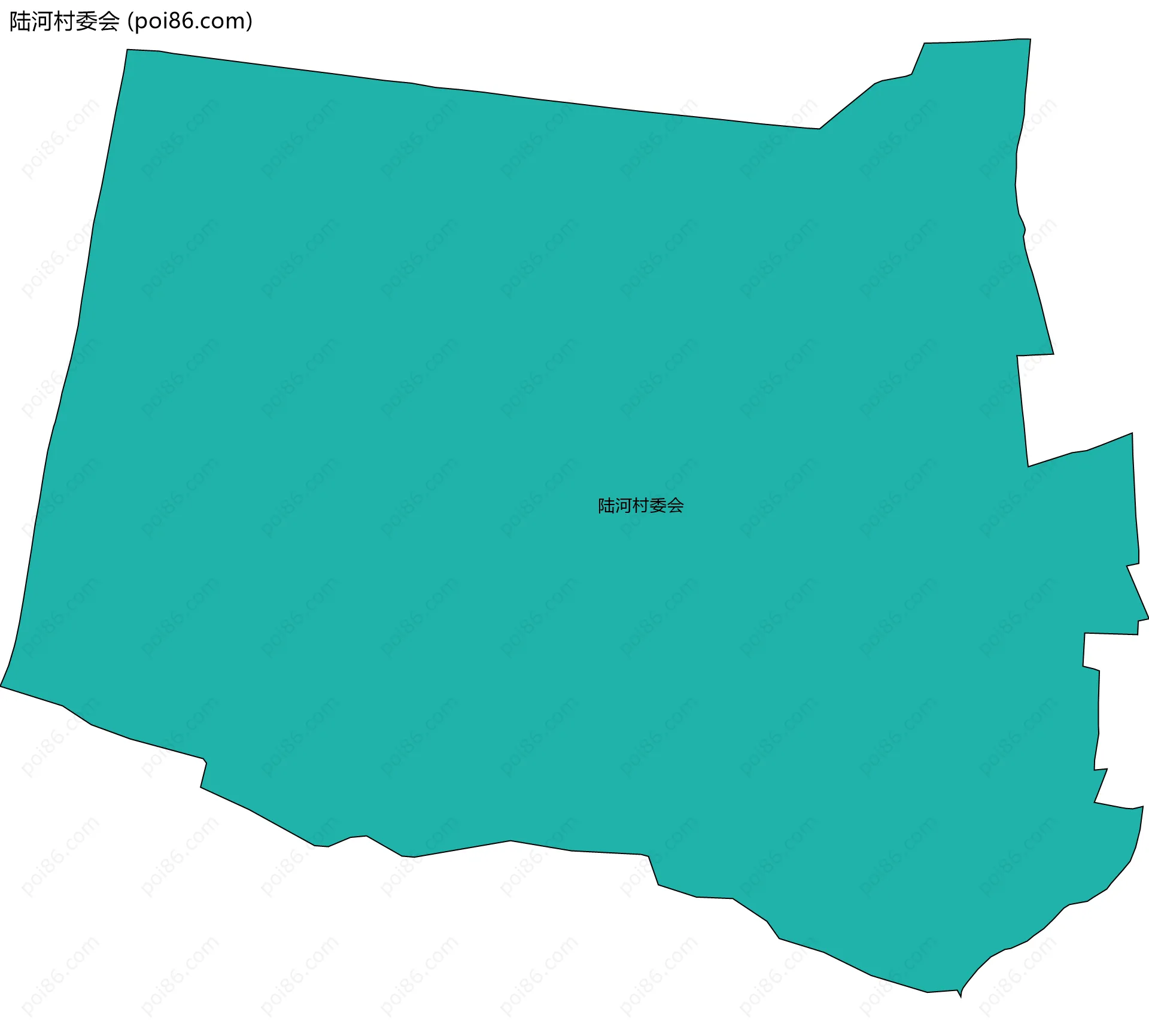 陆河村委会边界地图