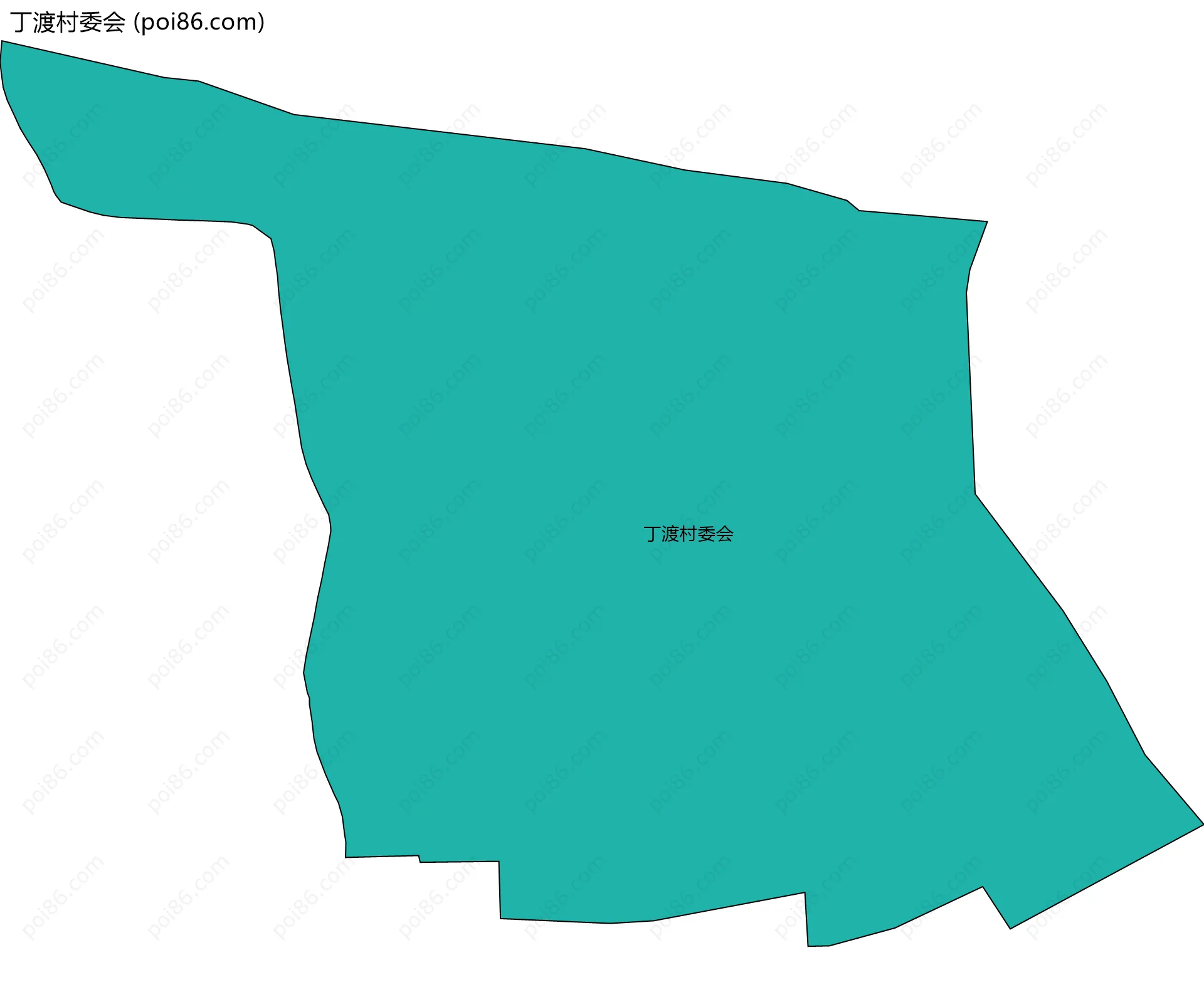 丁渡村委会边界地图
