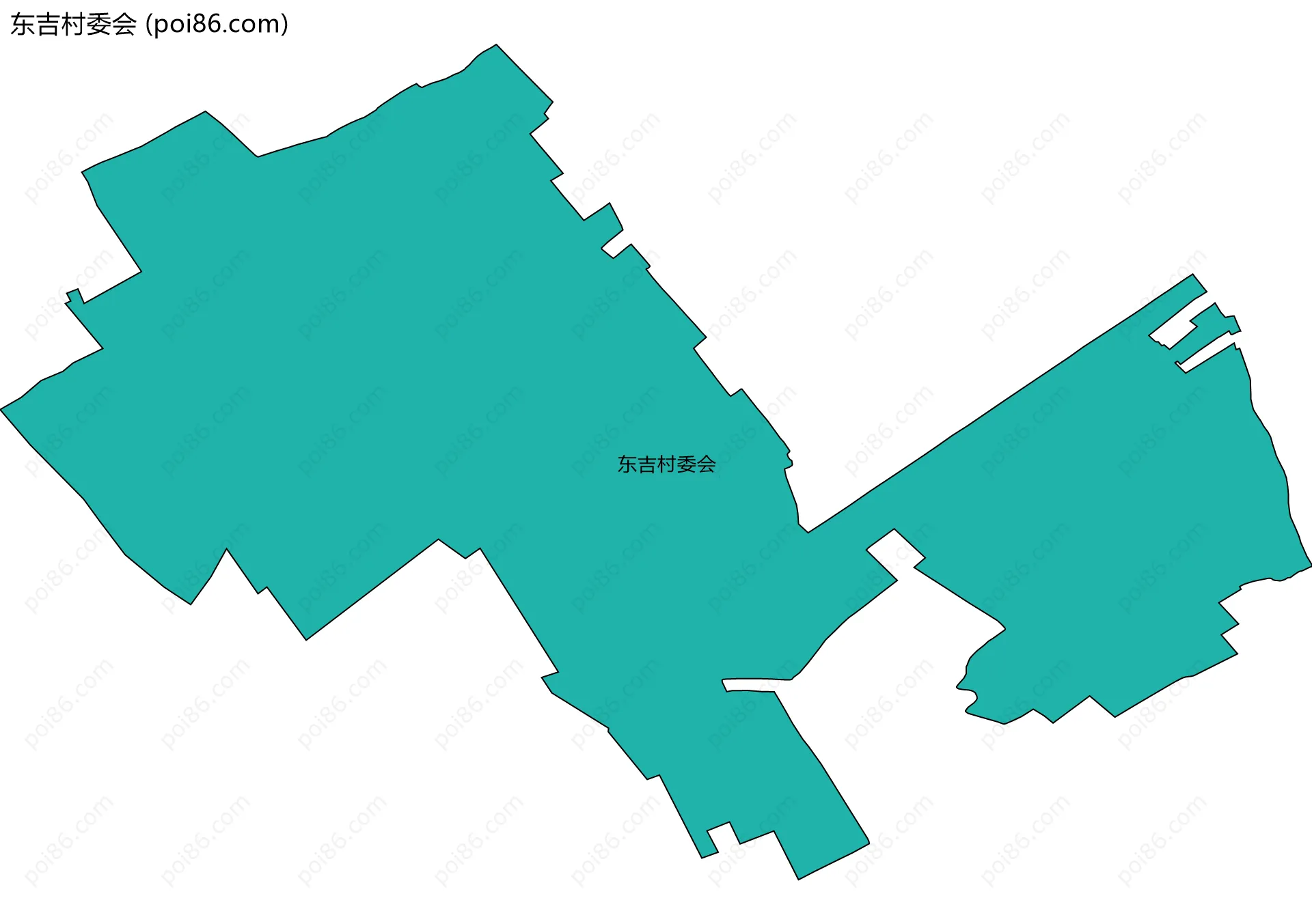 东吉村委会边界地图