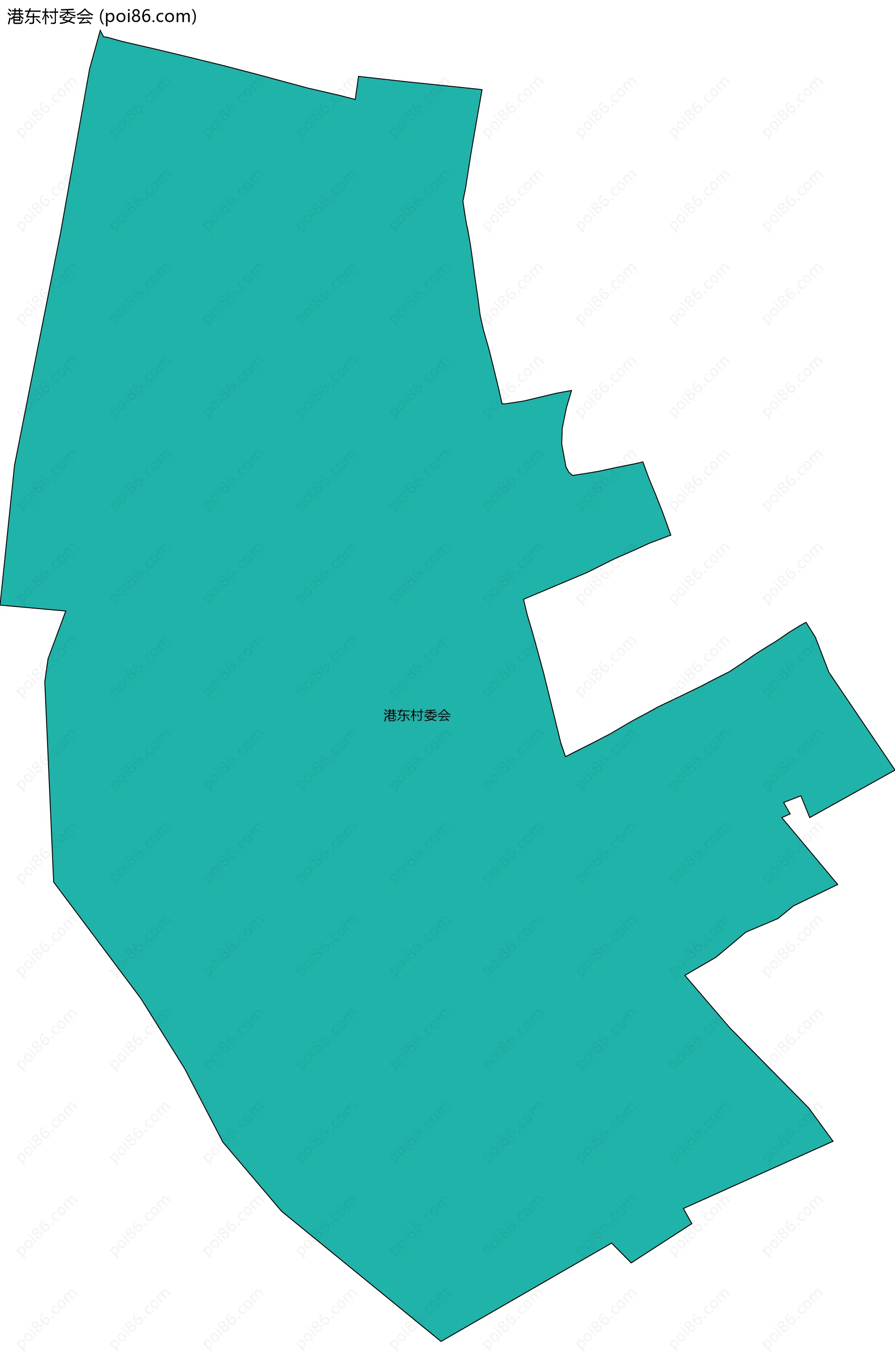 港东村委会边界地图