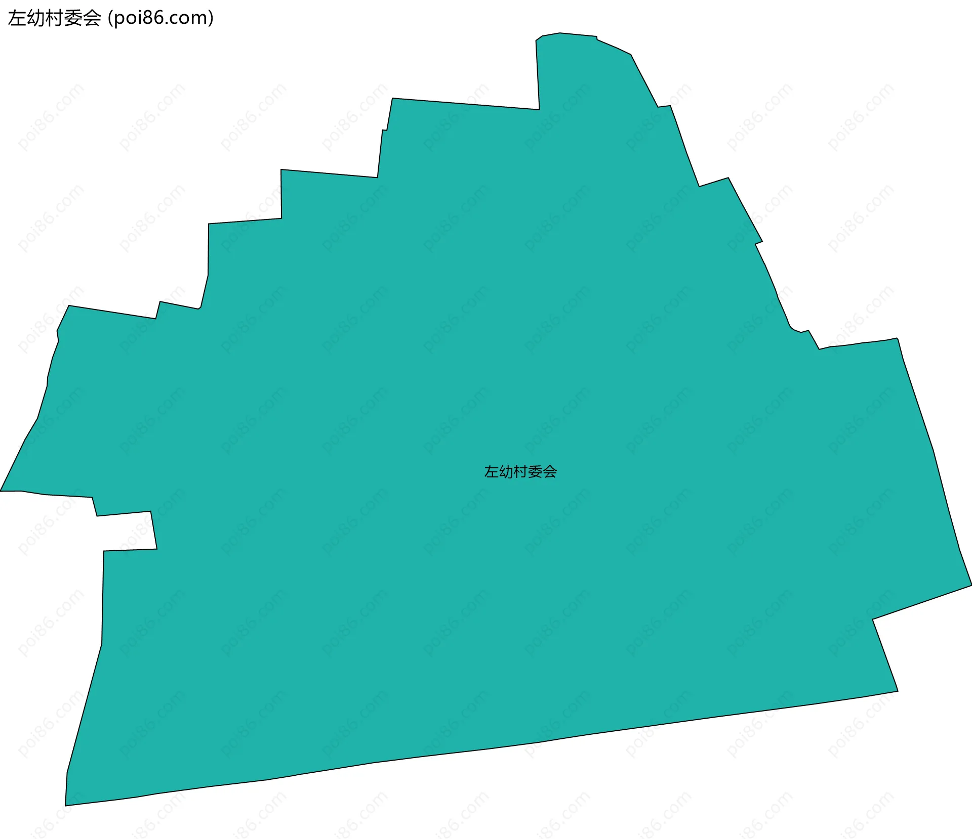 左幼村委会边界地图
