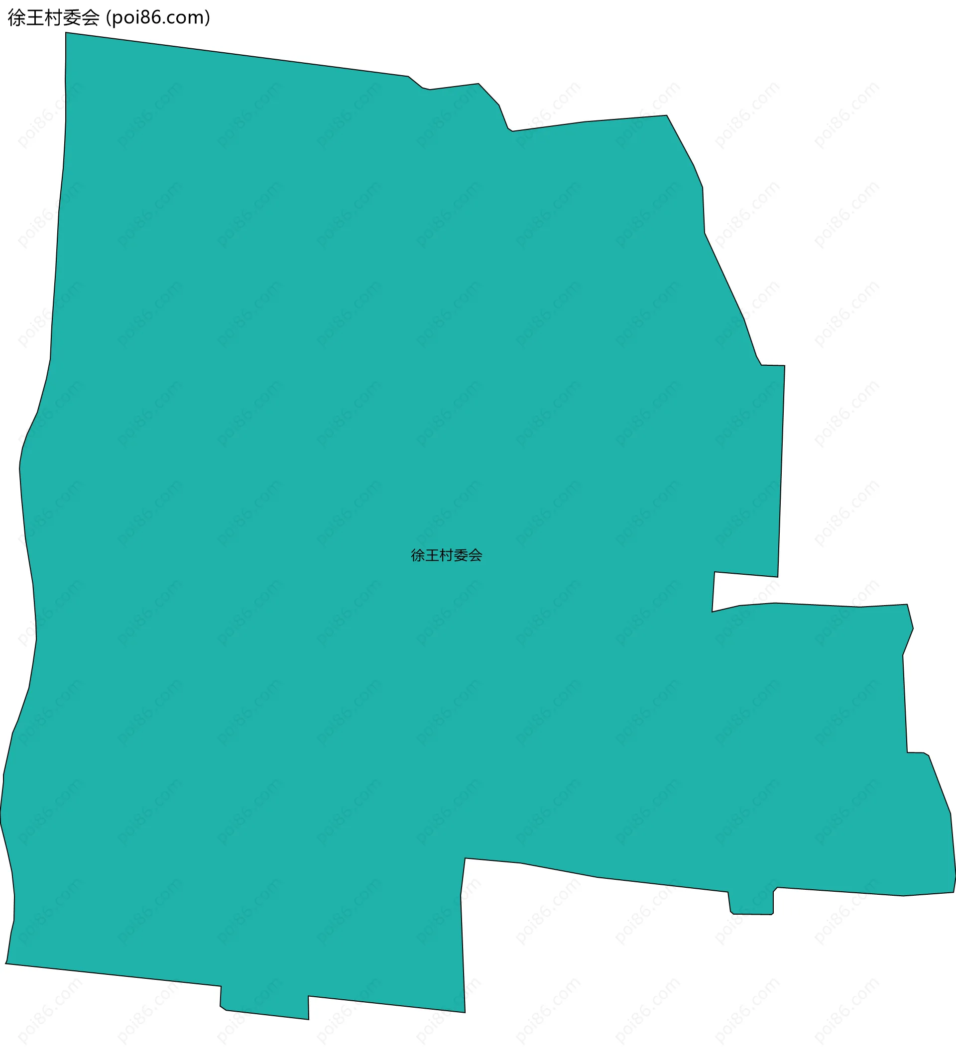 徐王村委会边界地图