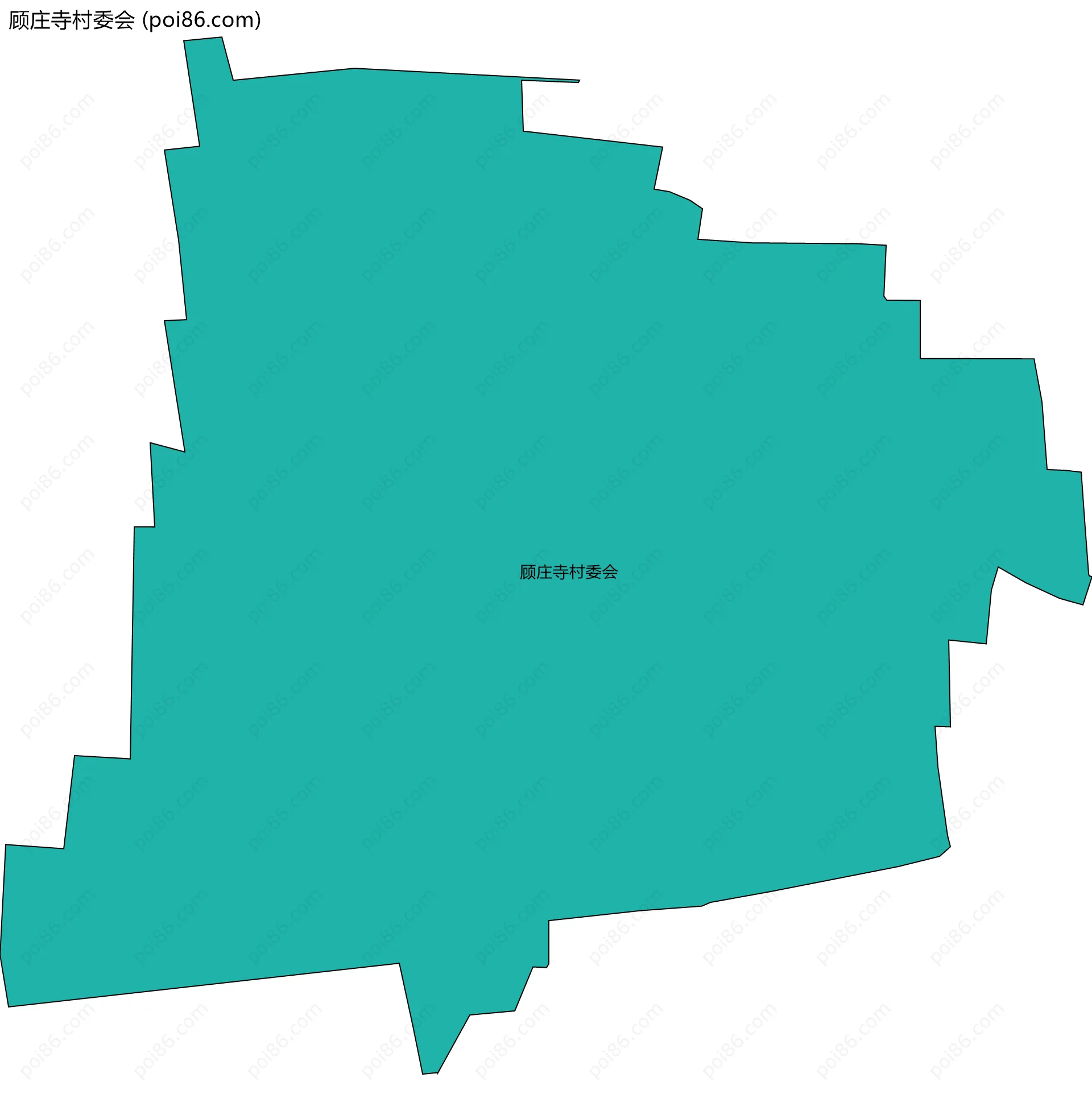 顾庄寺村委会边界地图