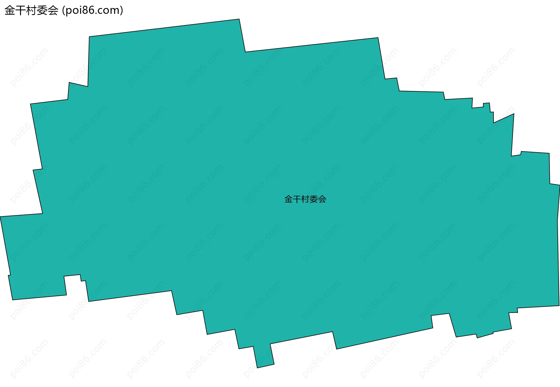 金干村委会边界地图