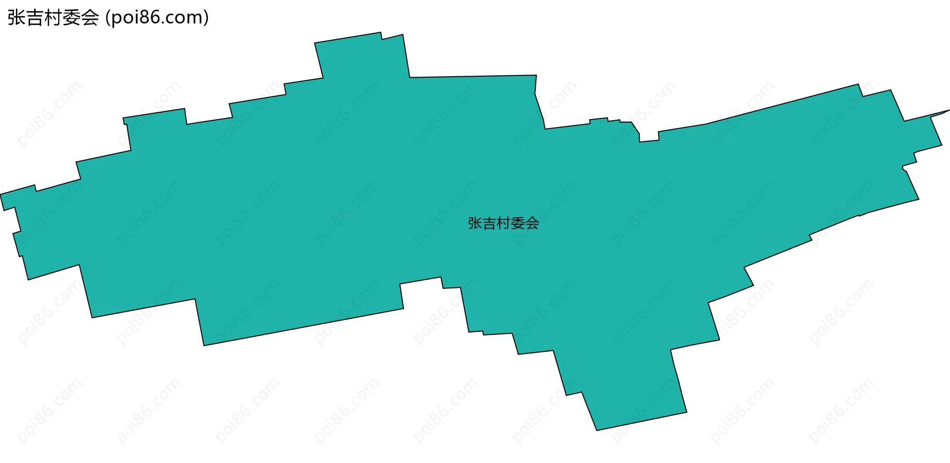 张吉村委会边界地图
