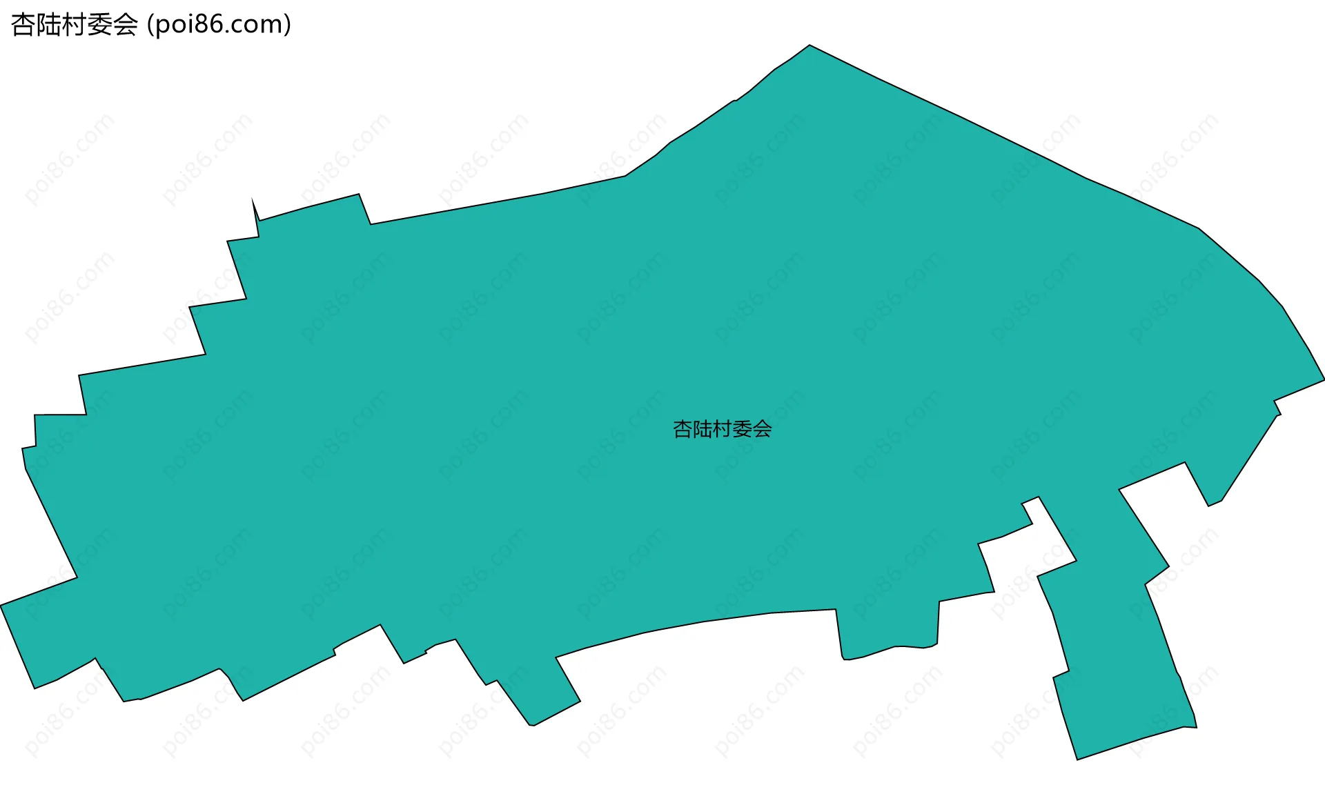 杏陆村委会边界地图