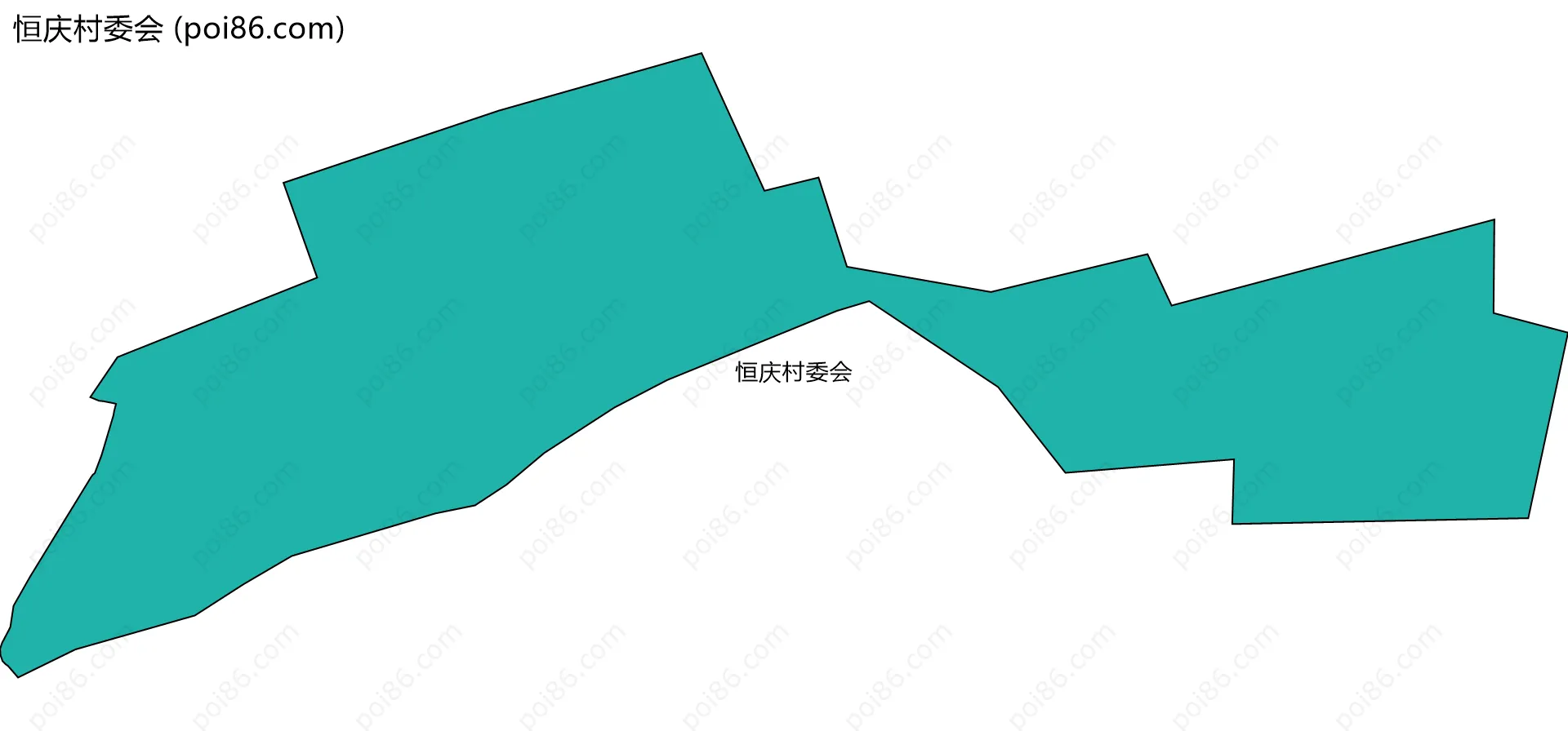 恒庆村委会边界地图