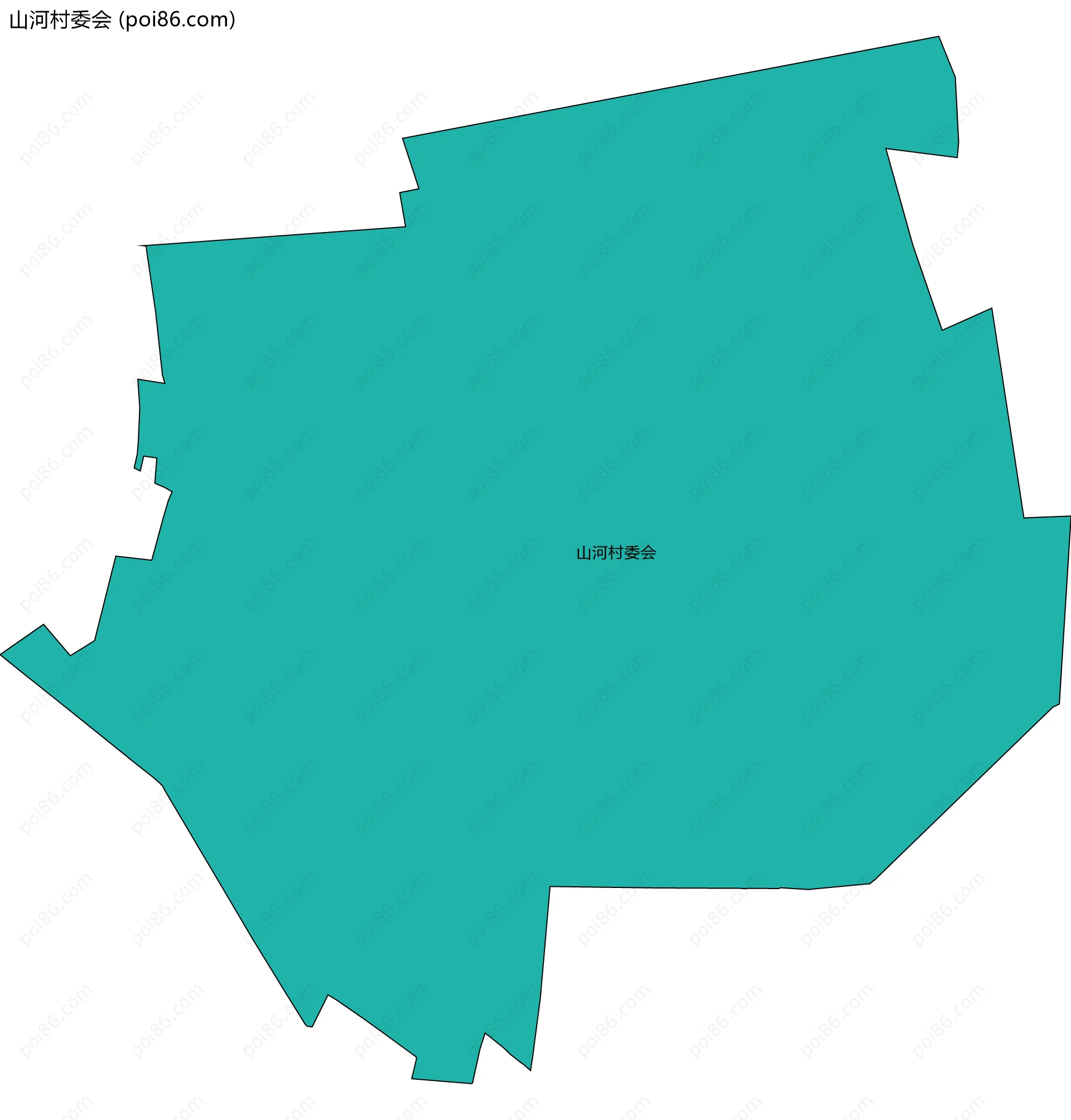 山河村委会边界地图