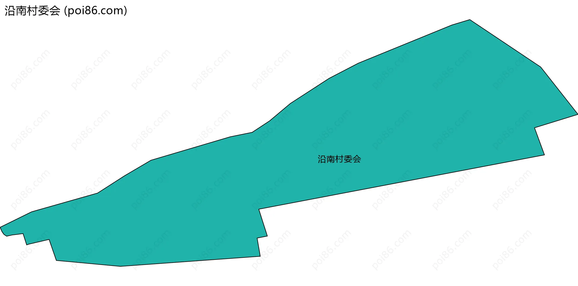 沿南村委会边界地图