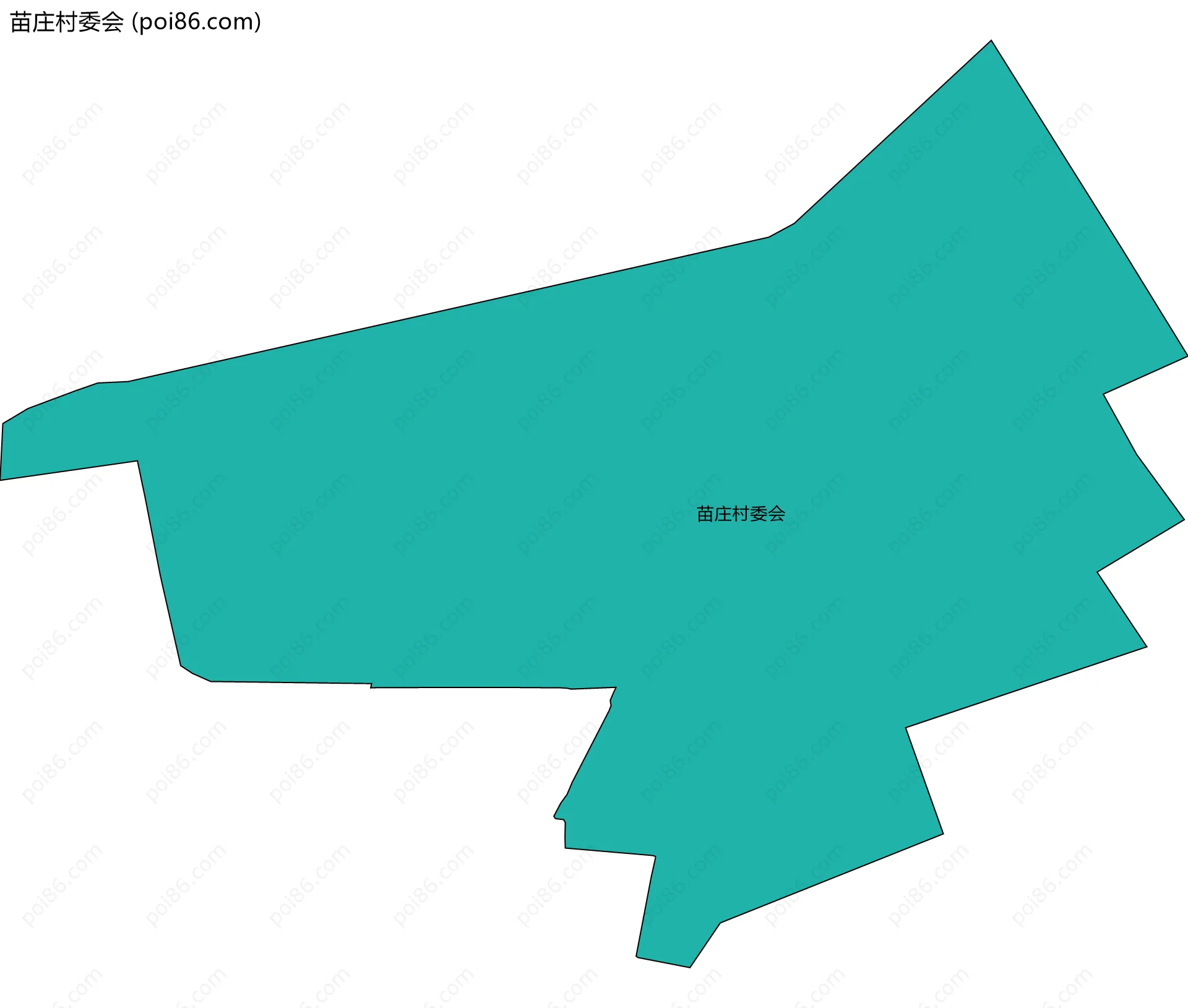 苗庄村委会边界地图