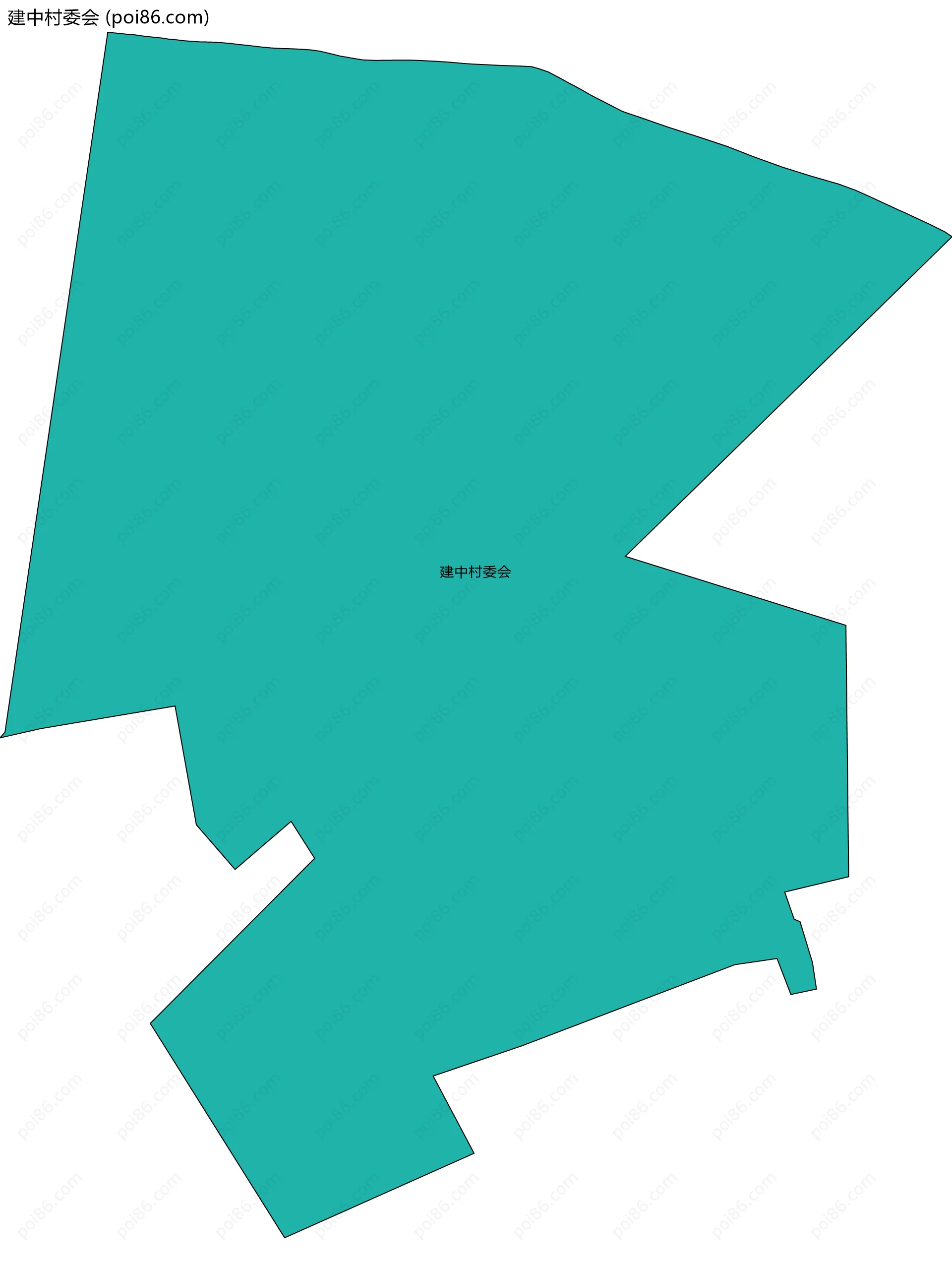 建中村委会边界地图