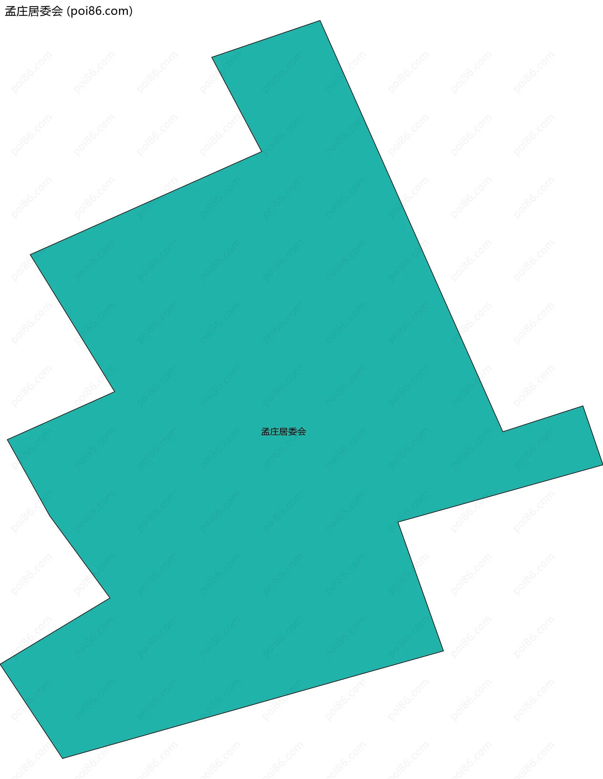 孟庄居委会边界地图