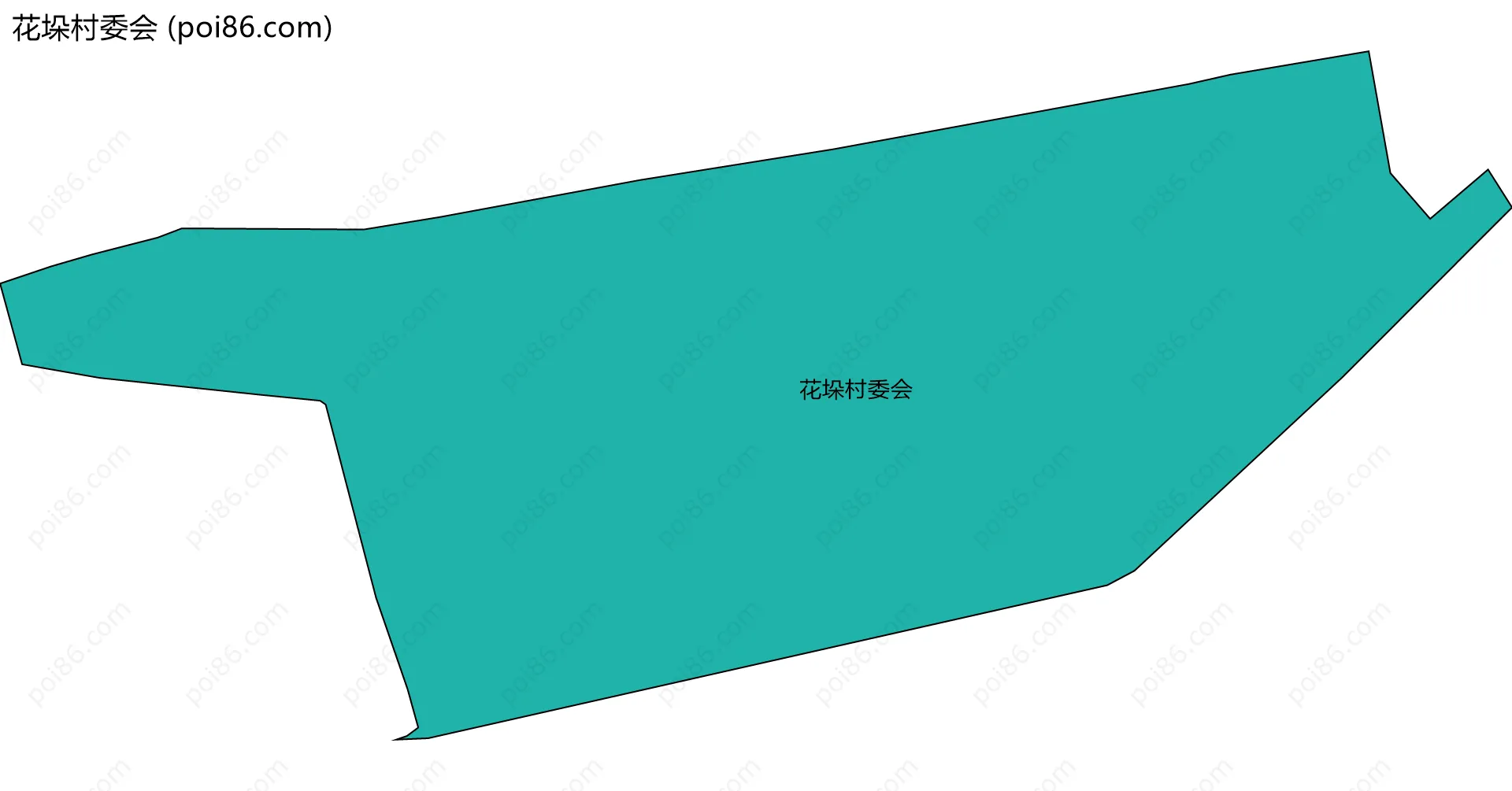 花垛村委会边界地图