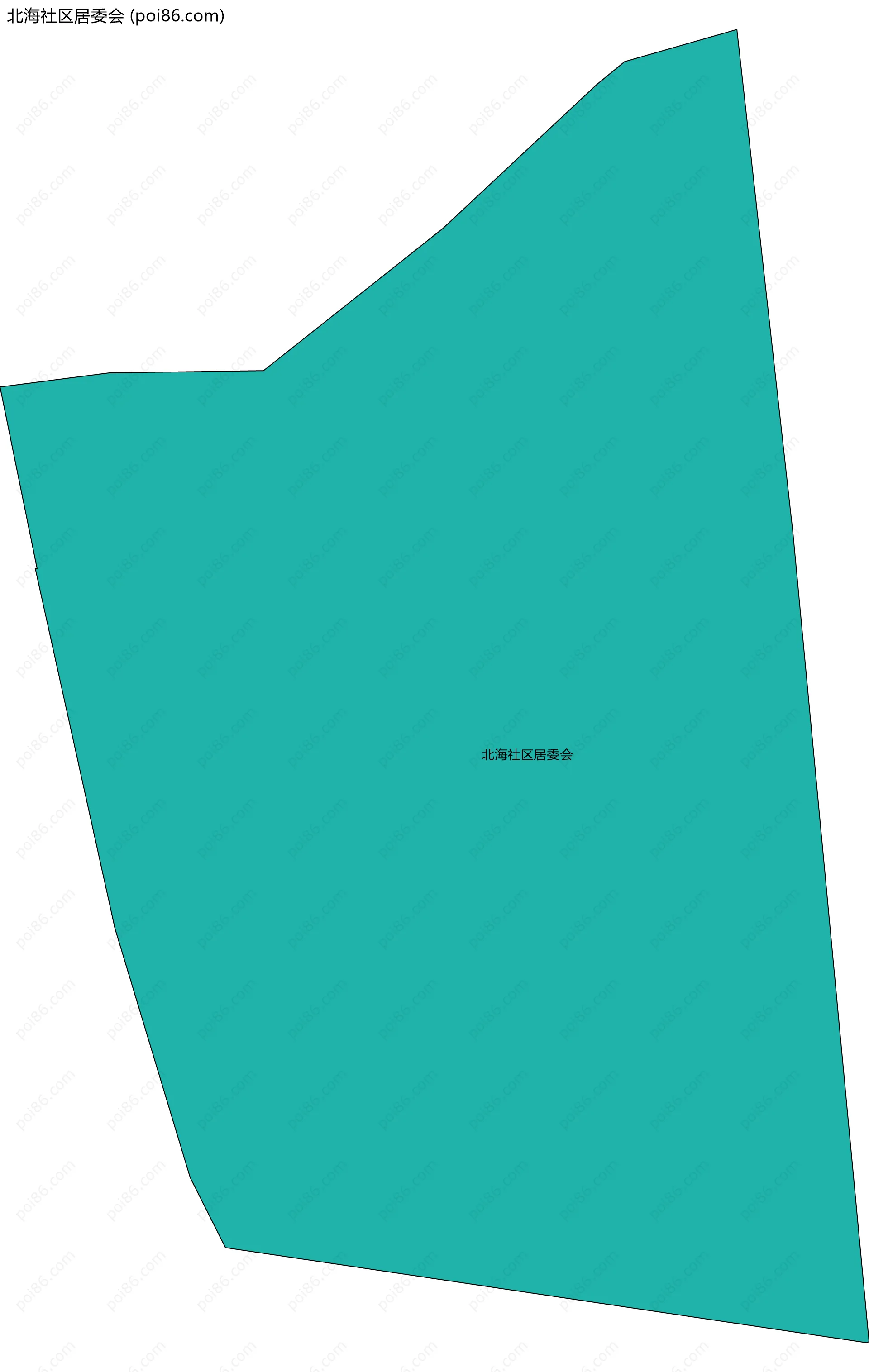 北海社区居委会边界地图