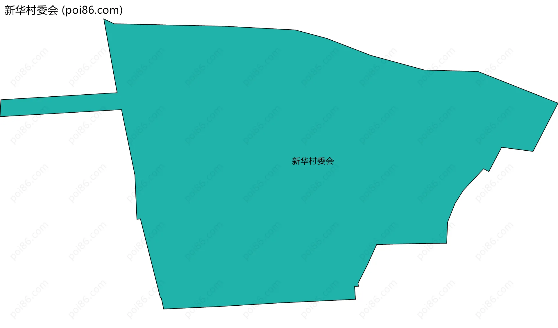 新华村委会边界地图